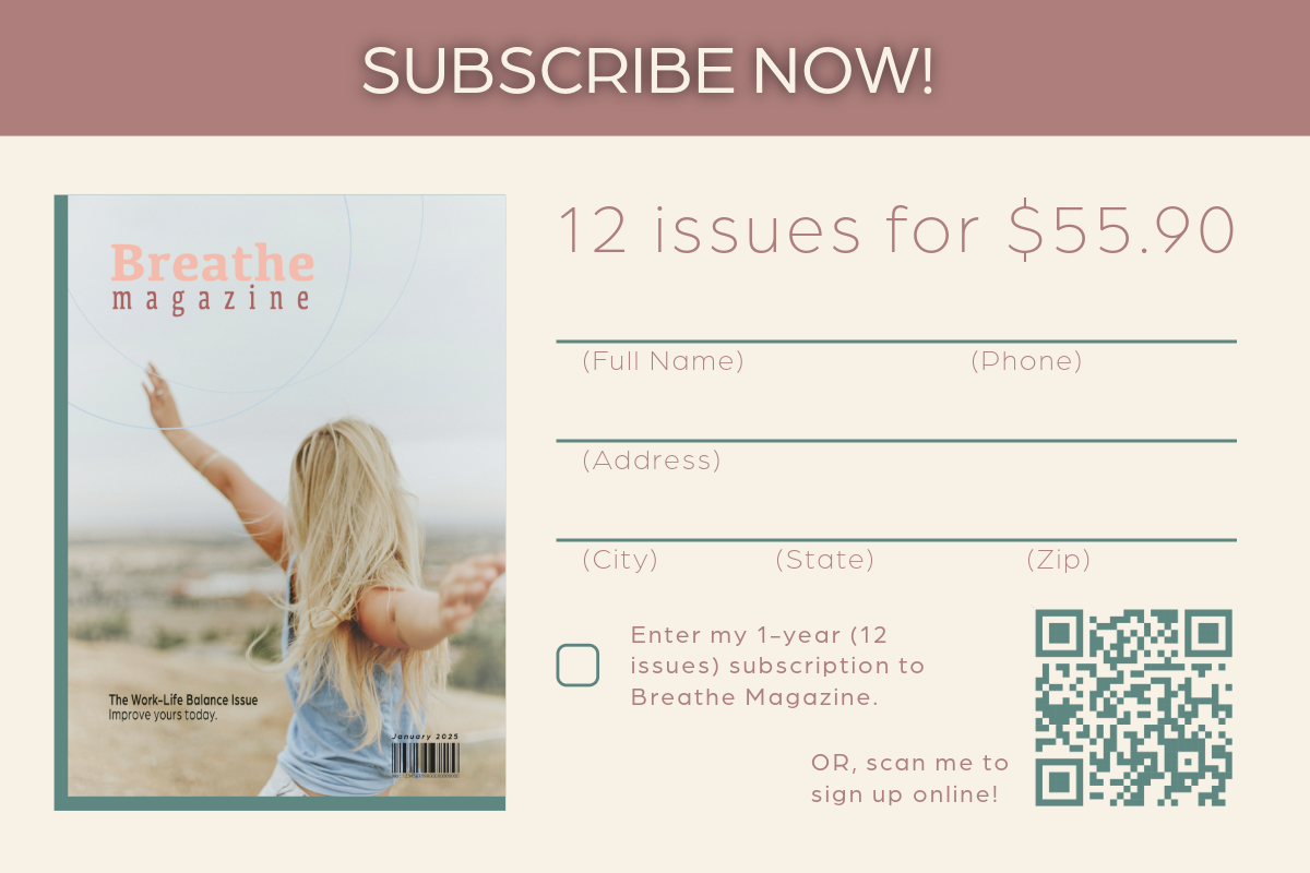 Includes QR code to sign-up online