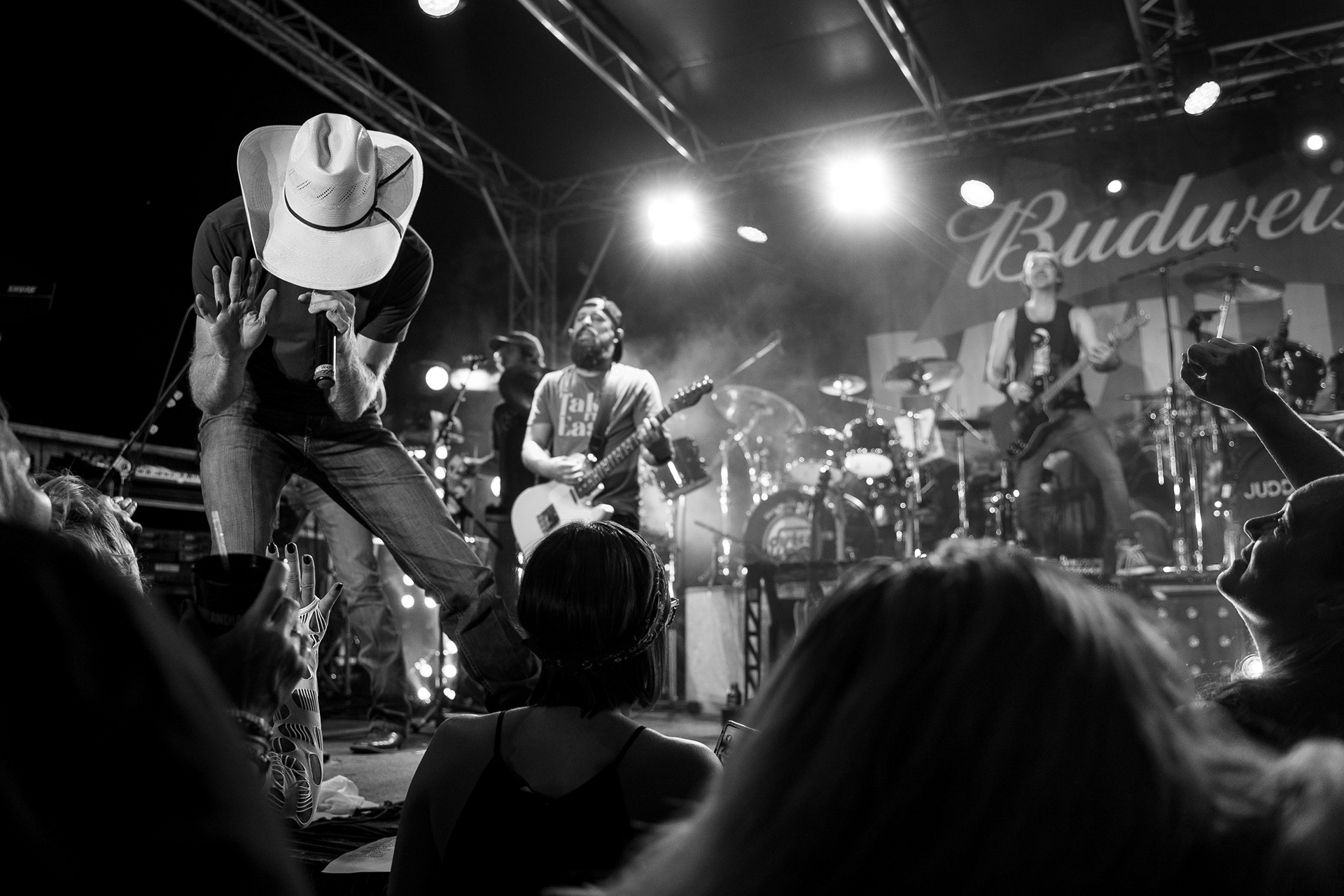 Chancey Williams performs with Judd Hoos at the Loud American Roadhouse during the fifth day of the 81st Sturgis Motorcycle Rally in Sturgis, South Dakota. 08.09.21.
