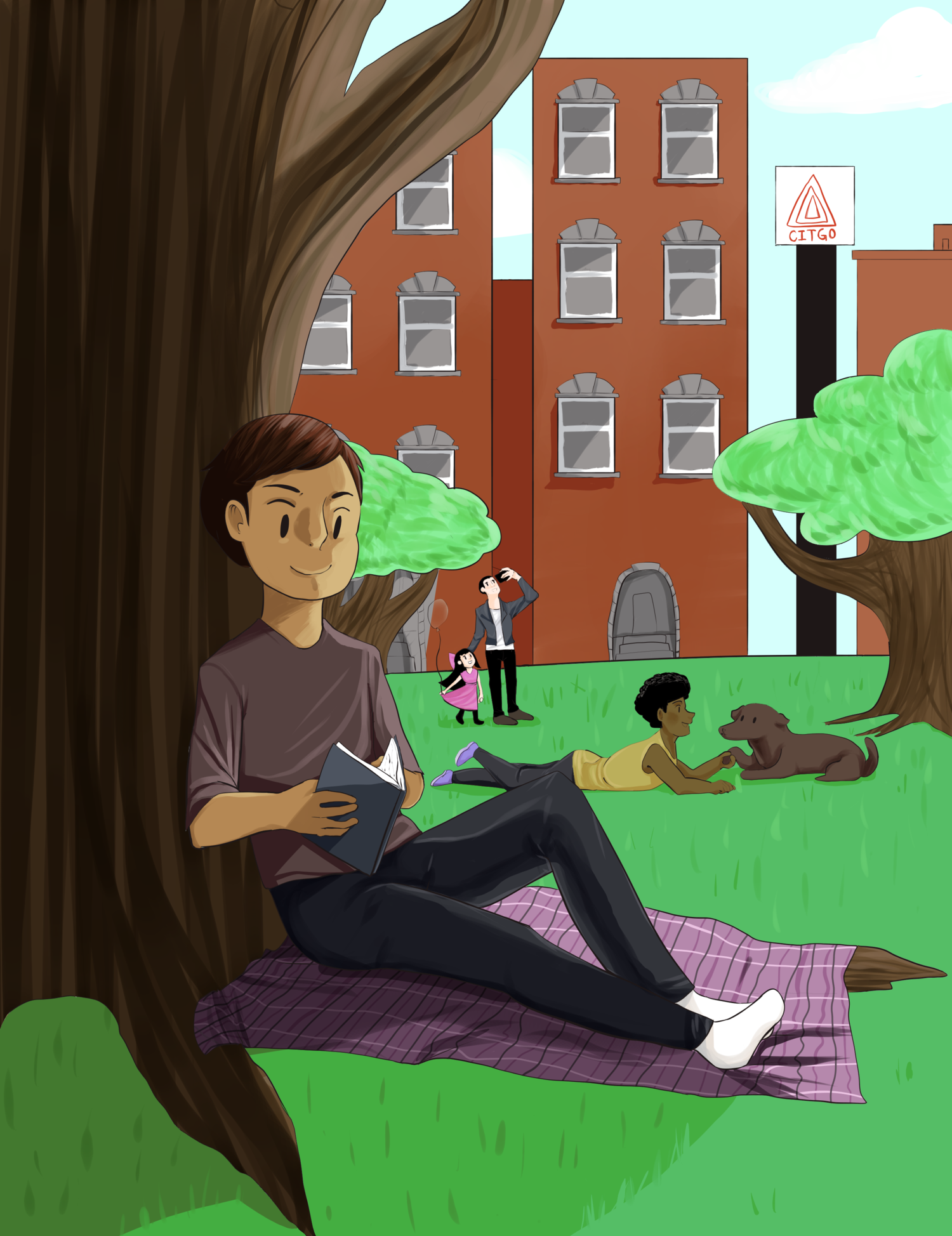 A mock cover for Boston Magazine done for my illustration 3 class.