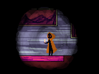 Character placed in the corridor with a light mechanic feature.