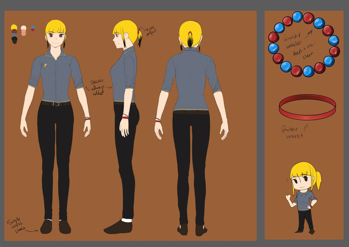 Bianca's turnaround/character details.