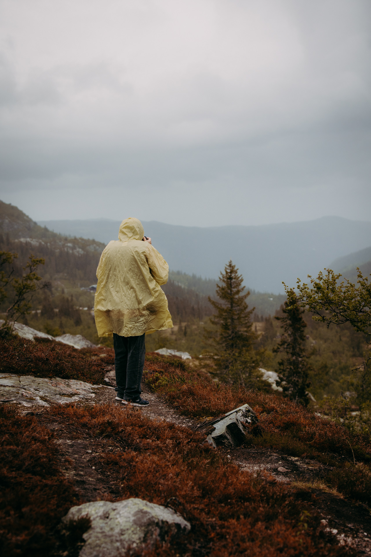 regnerisches Wetter am Skarfoss
