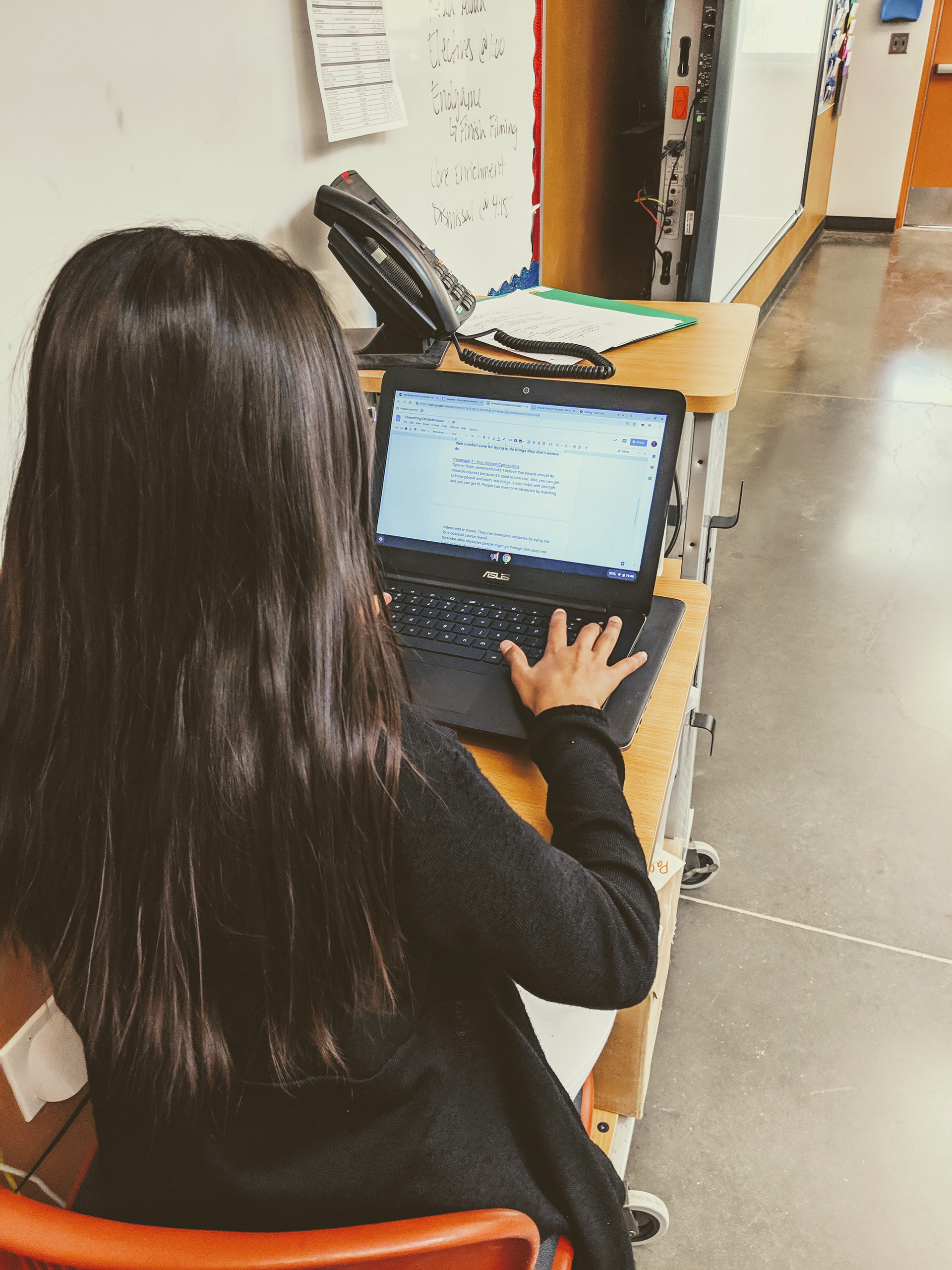 Students hard at work learning 