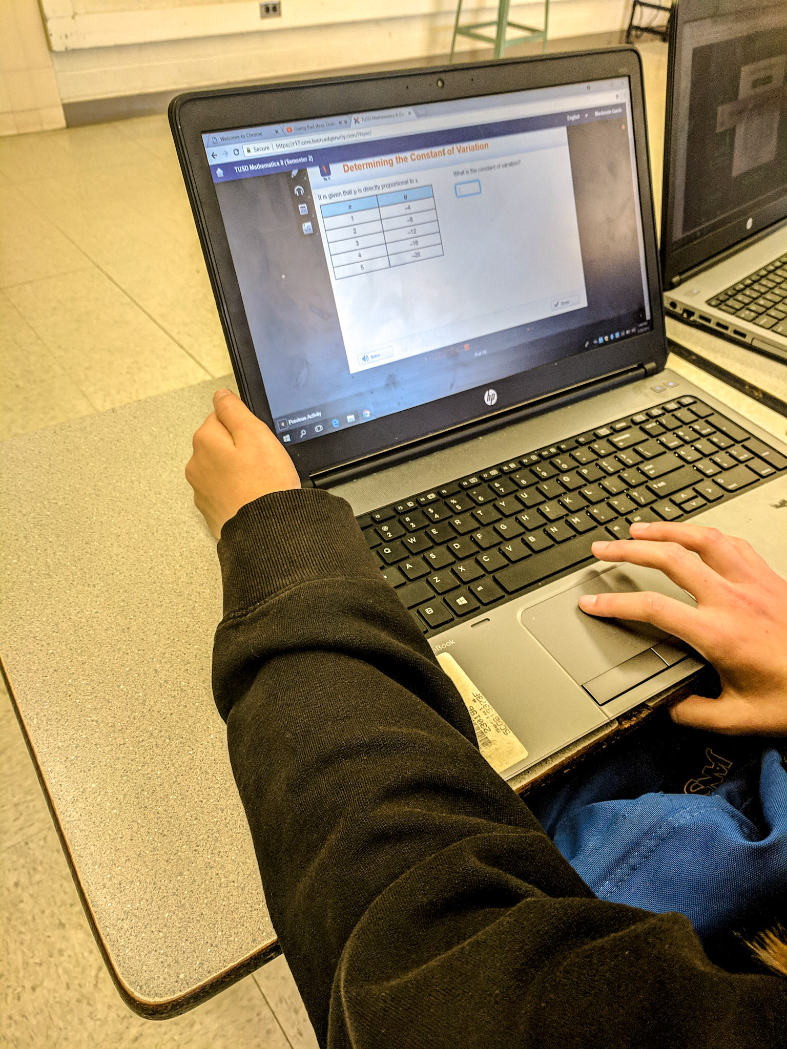 Long-term sub at Fickett Middle School 2019