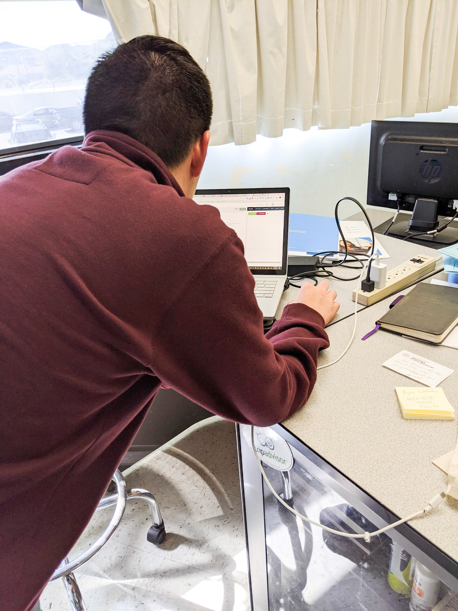 Student on my Surface Pro