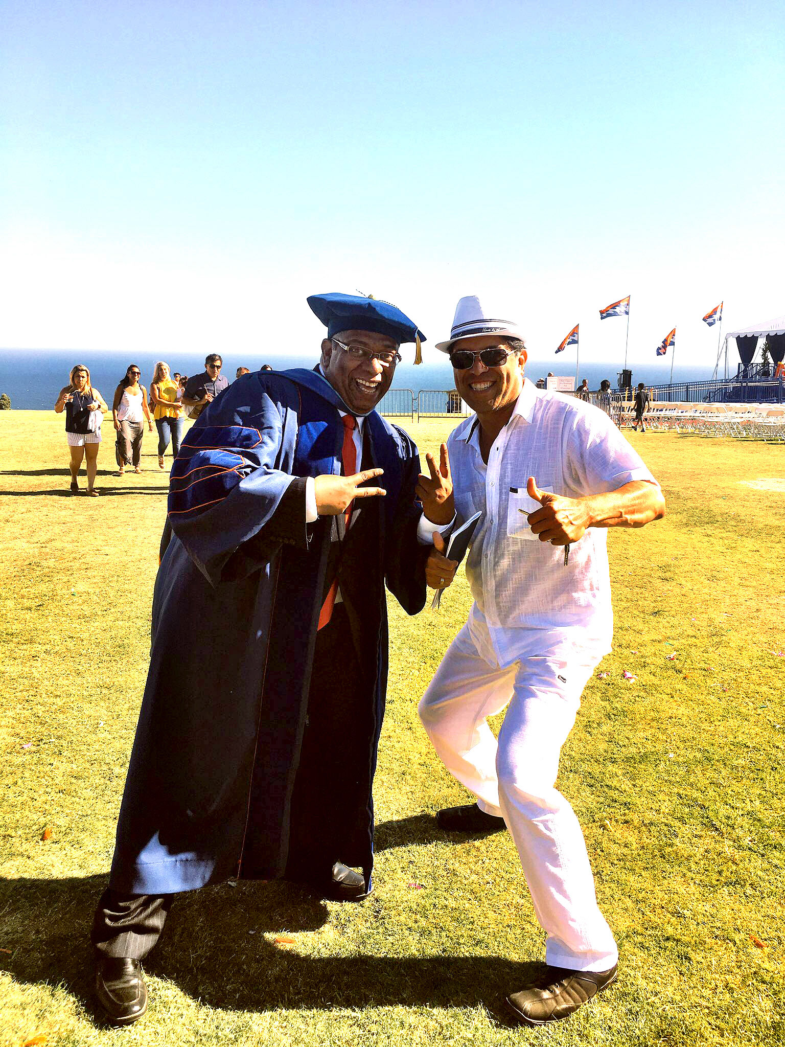 With Dr.Daniel from Pepperdine