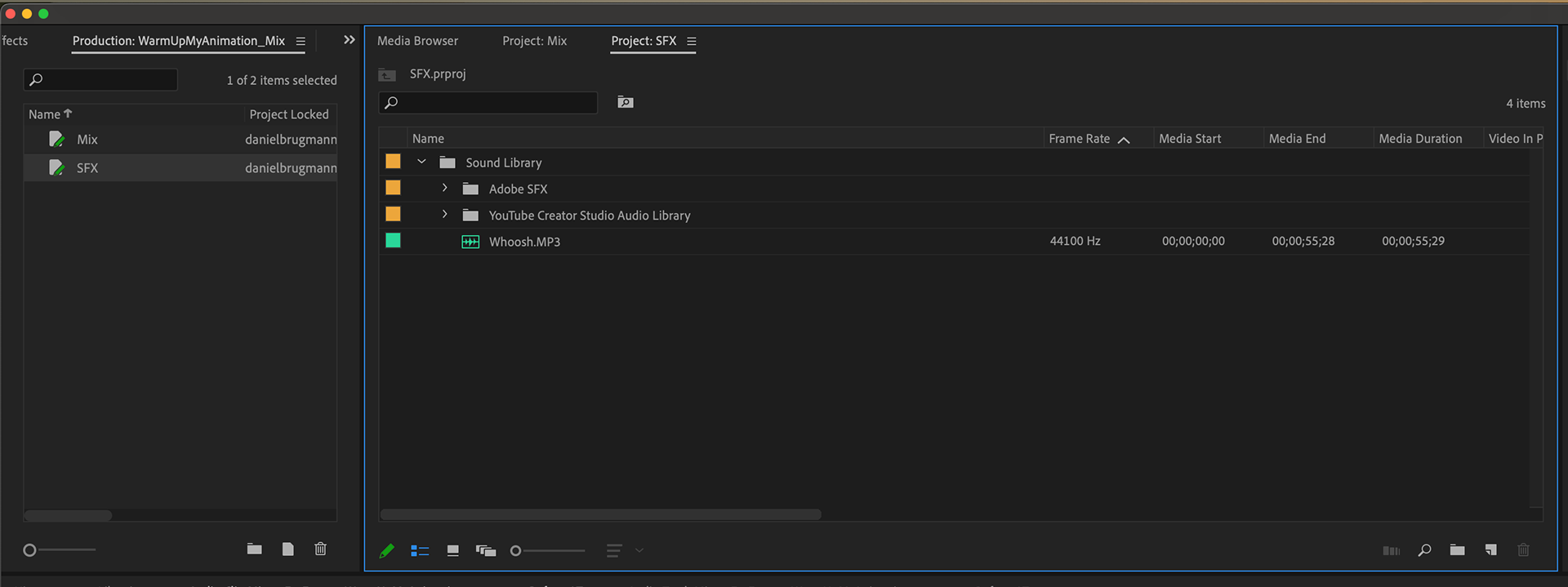 Danny Brugmann Warm Up My Animation Premiere Productions SFX Screenshot
