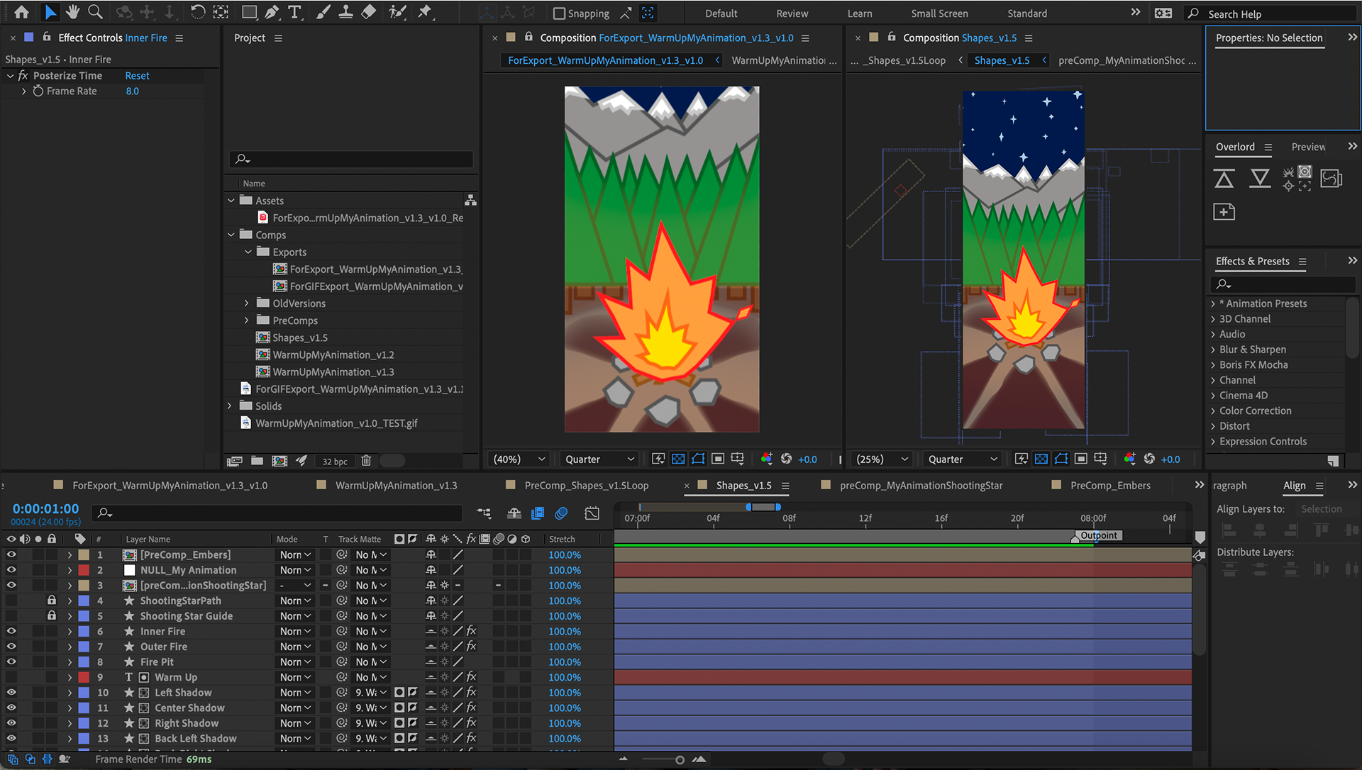 Danny Brugmann After Effects animation project screenshot