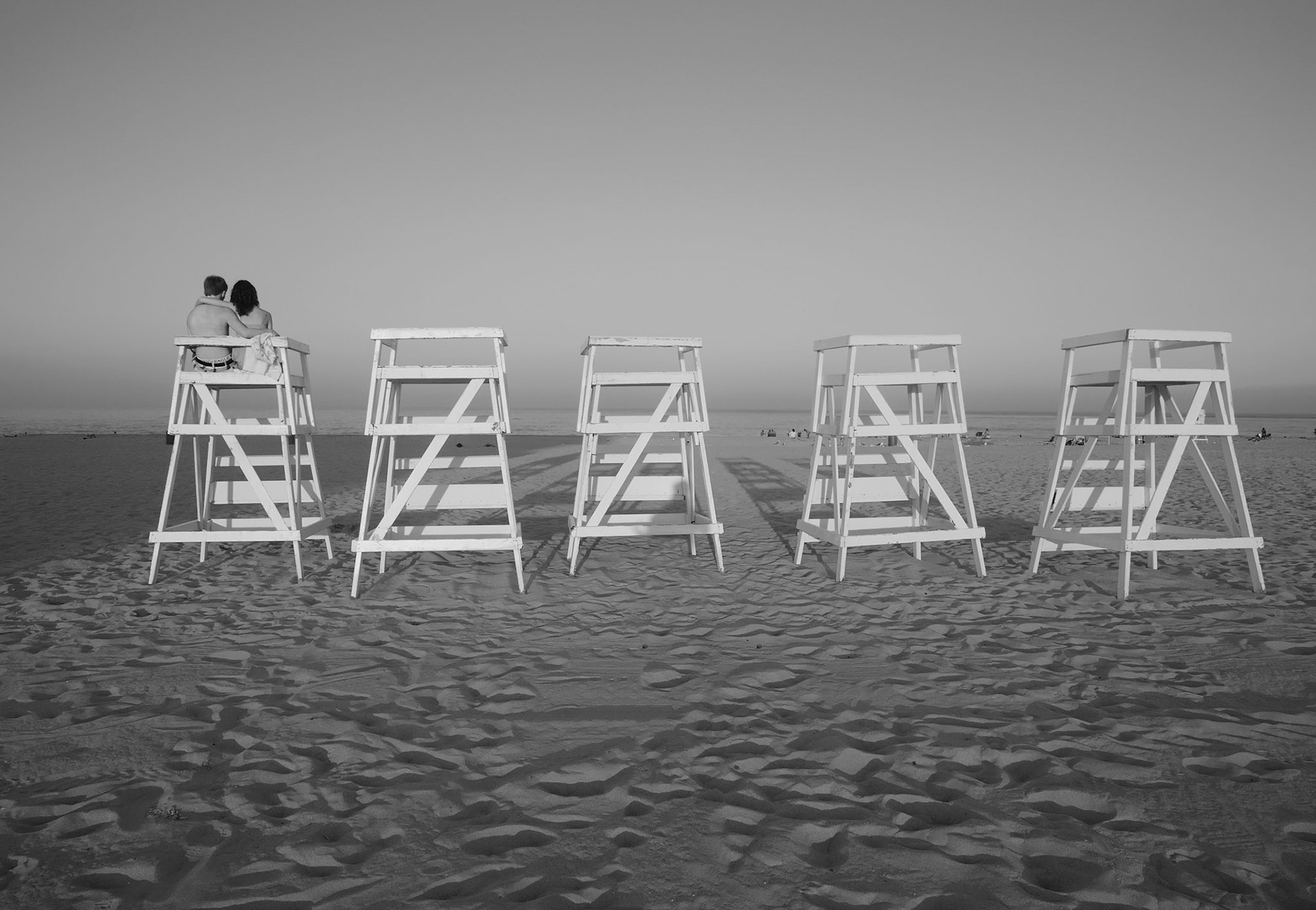 Young Lovers on the Beach