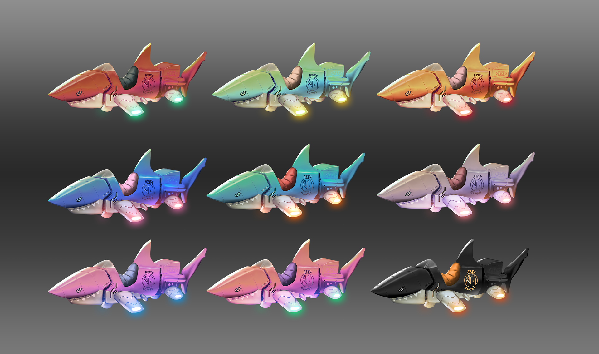 colour variations