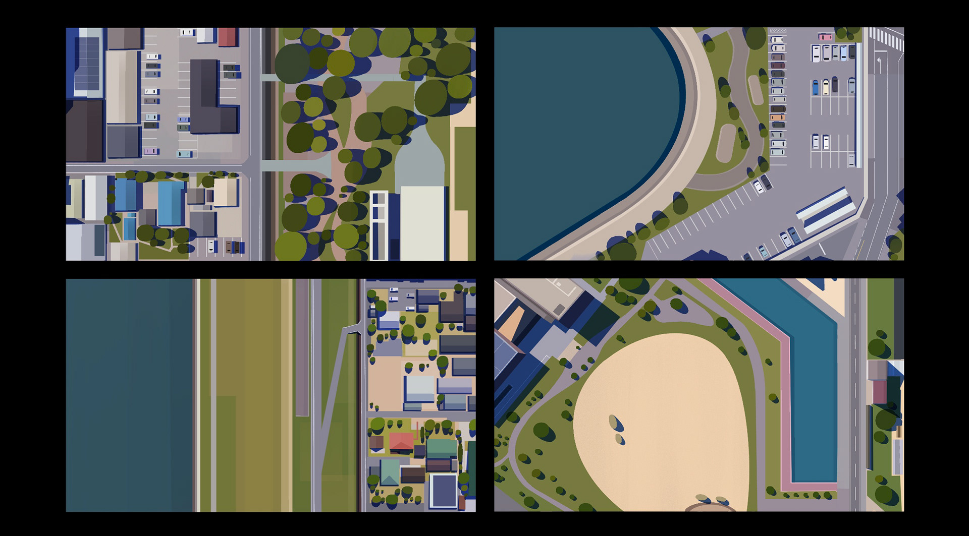 Tokyo - Pleinairpril Painting from Google Earth