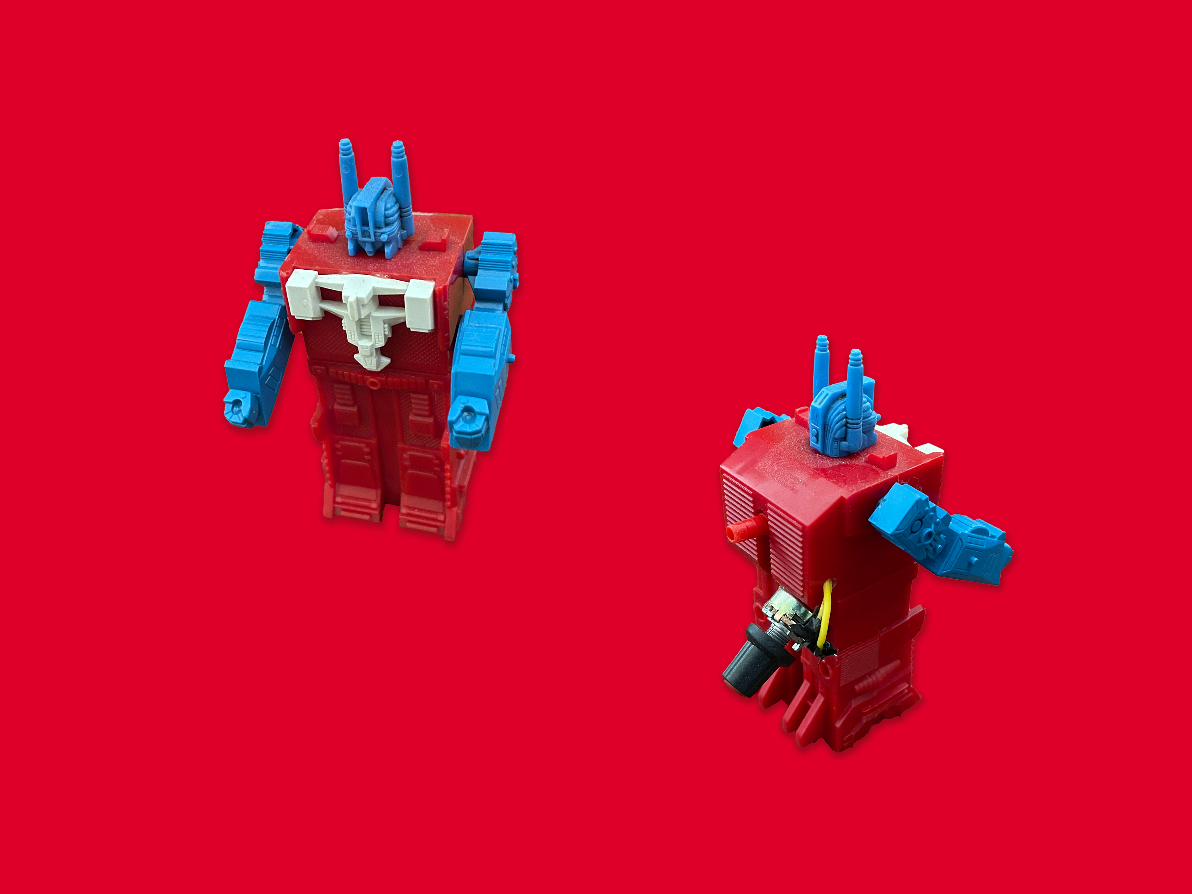 Pitch bend on a Transformers talk box toy