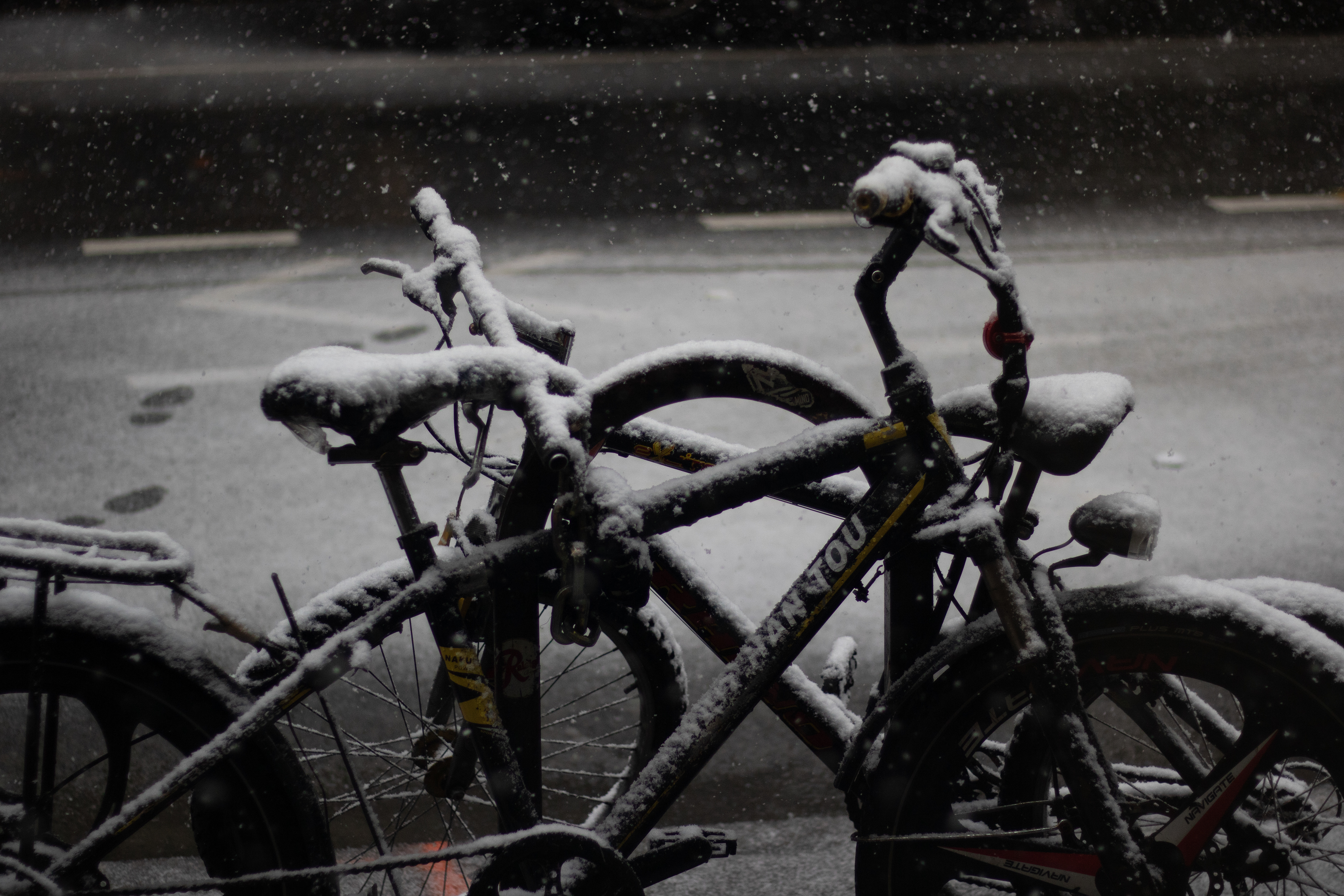 Snowy Bike