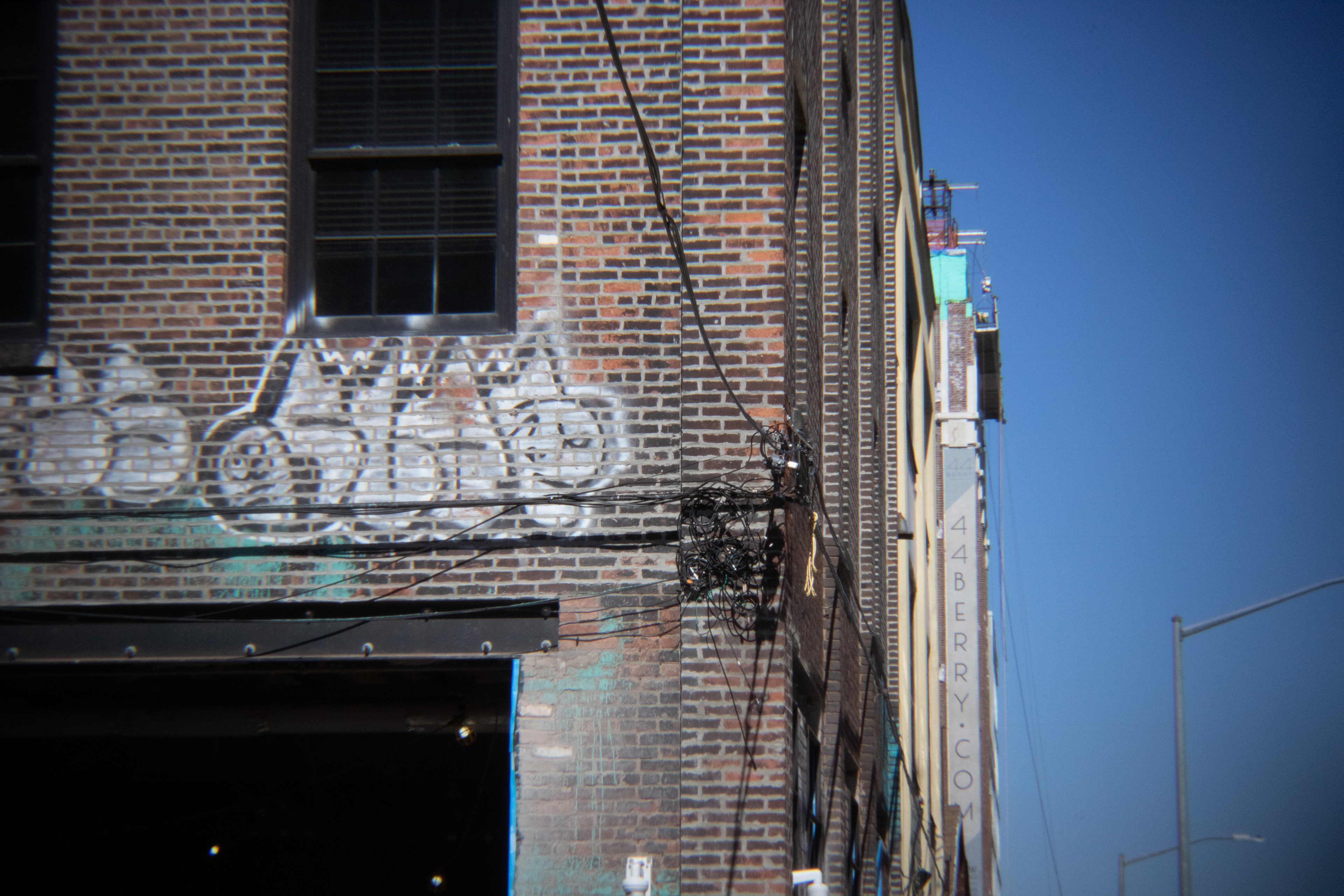 Brick Building with Graffiti