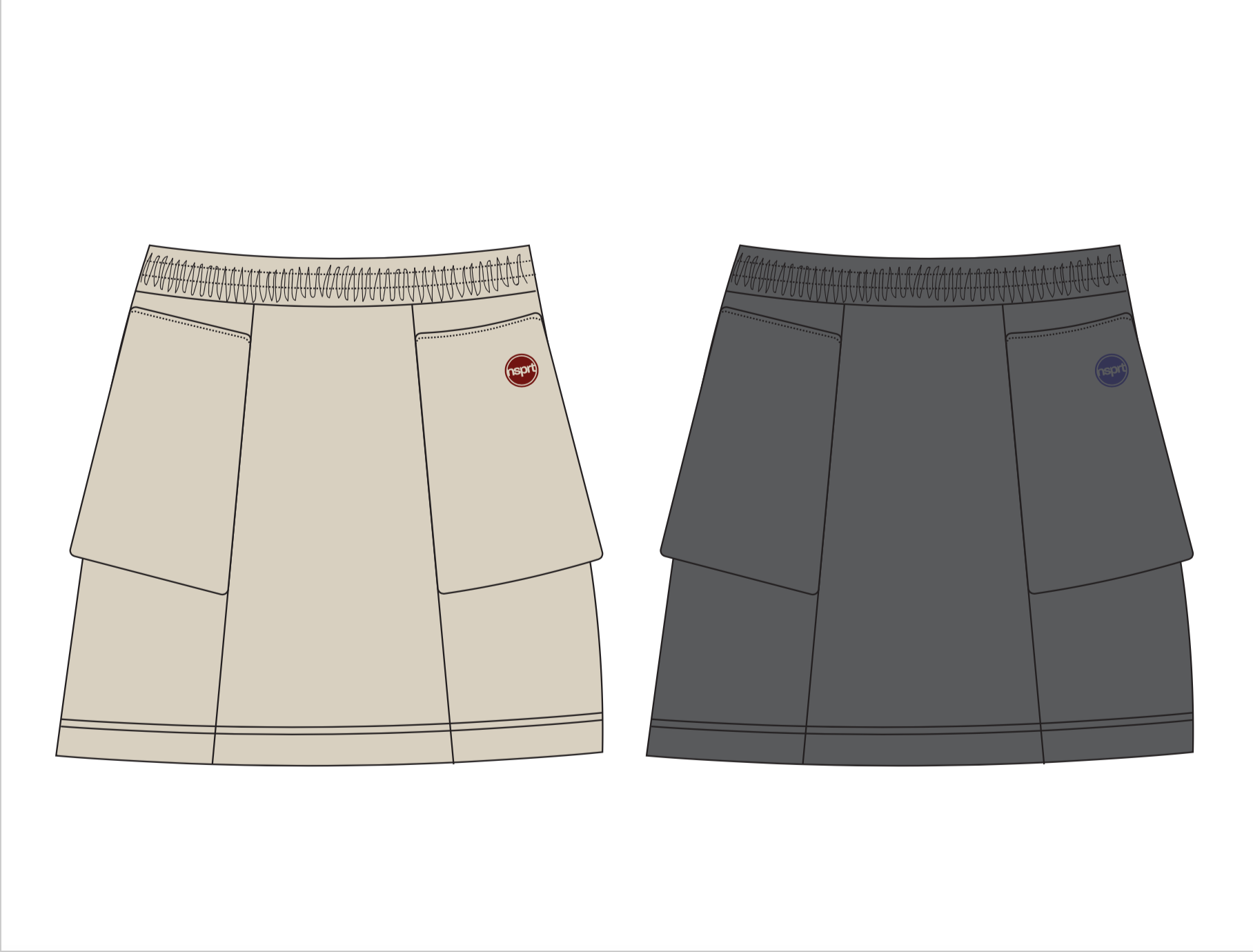 NSPRT Recycled Ripstop Nylon Sport Skirt