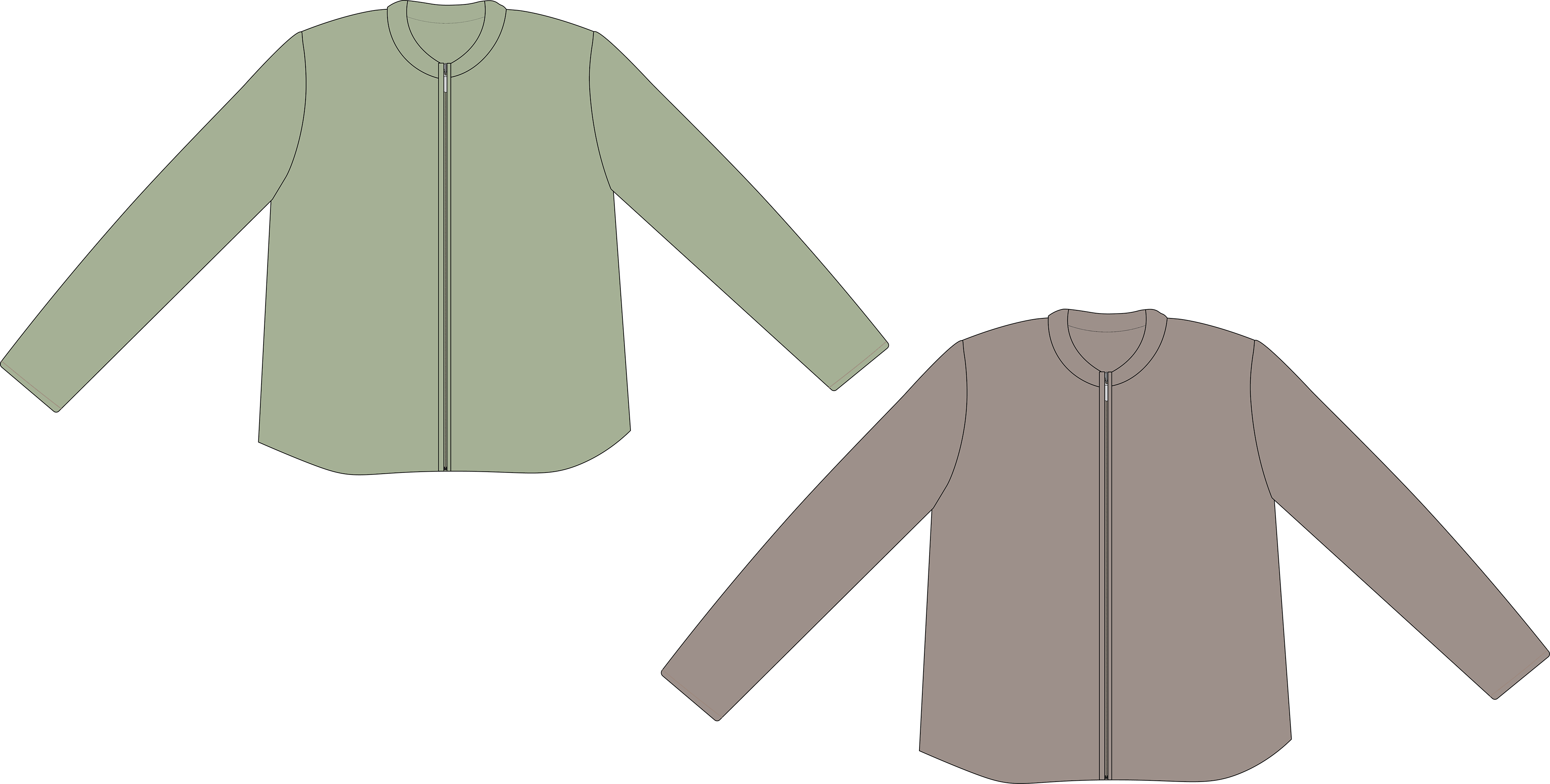 NSPRT NSPRT Zip Up Merino Wool Sweater