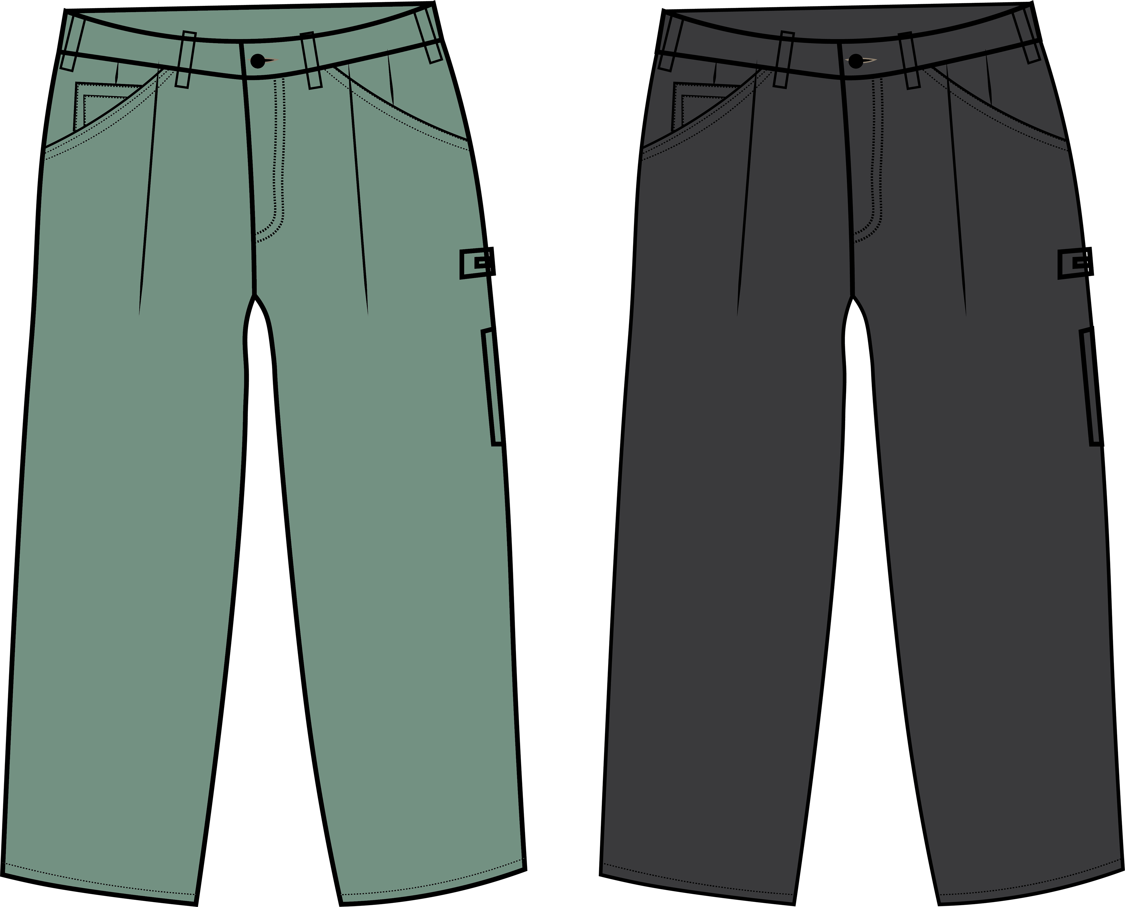 NSPRT Double Pleated Painter Pant