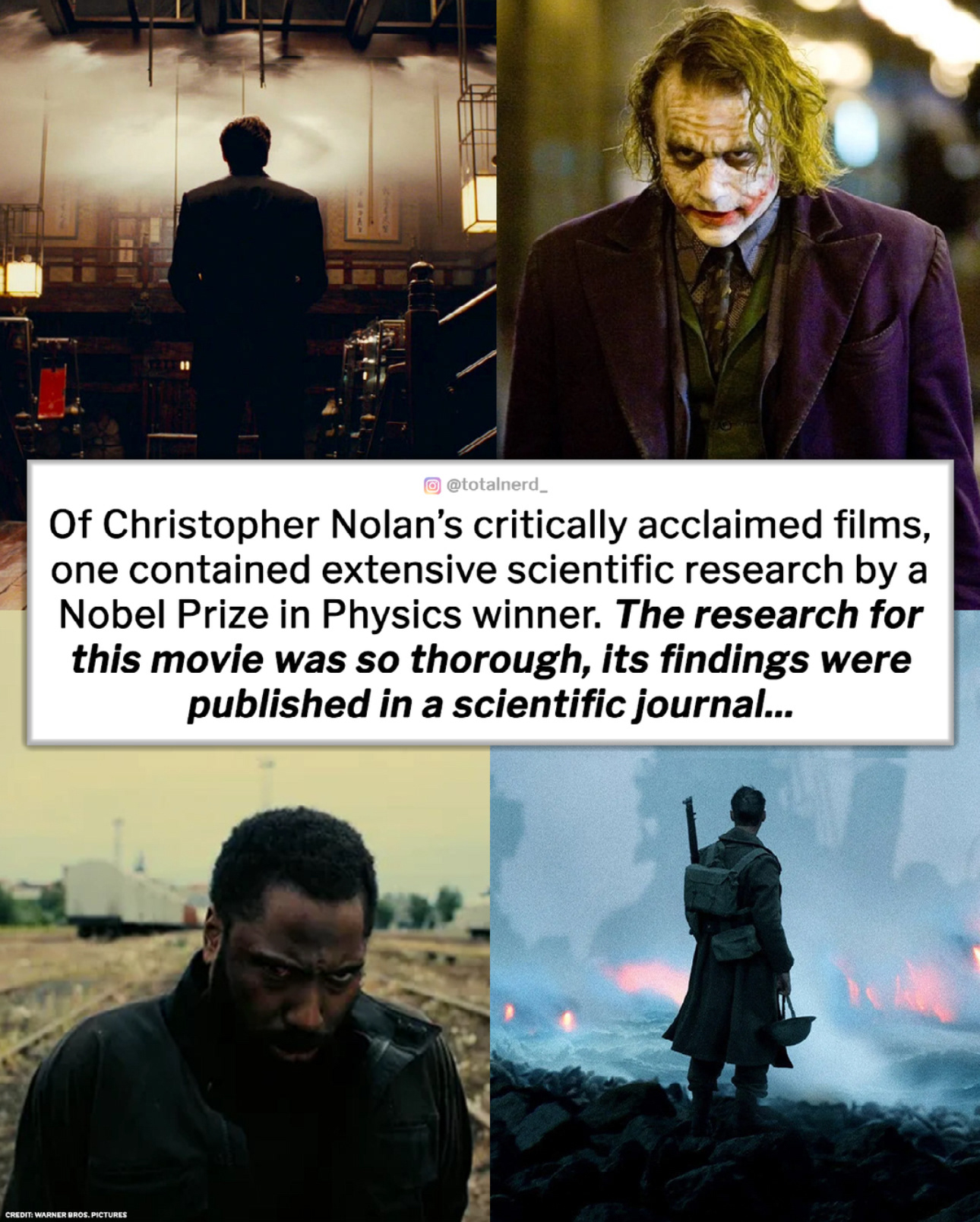 An Instagram post I desiged for a workshop session about movie-based posts