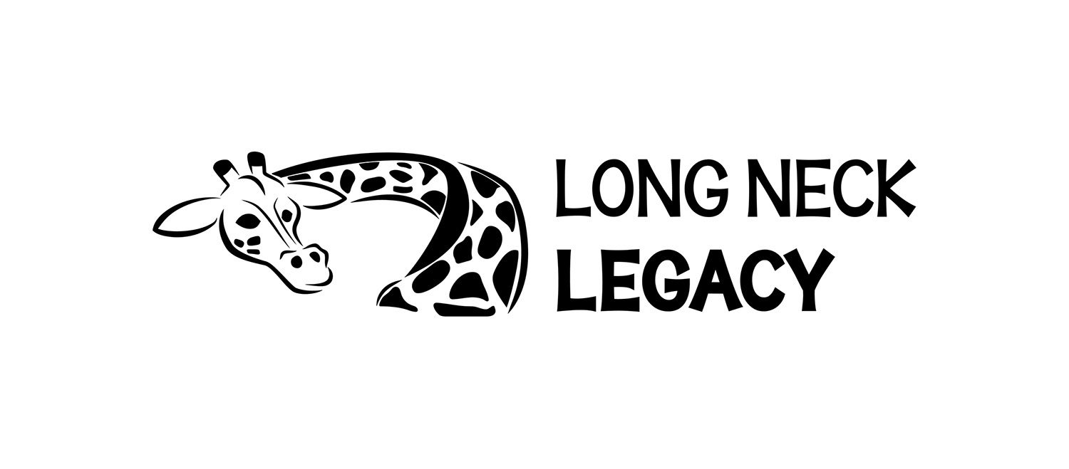 Black-and-White version of the Long-Neck Legacy logotype