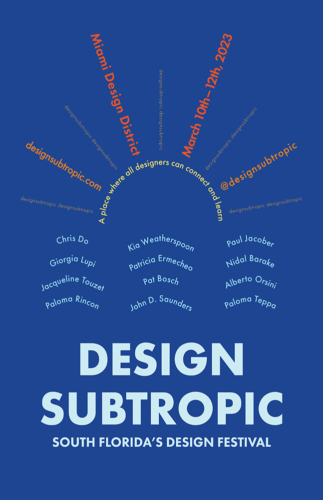 Picture of Design Subtropic Miami South Florida Design Festival Poster