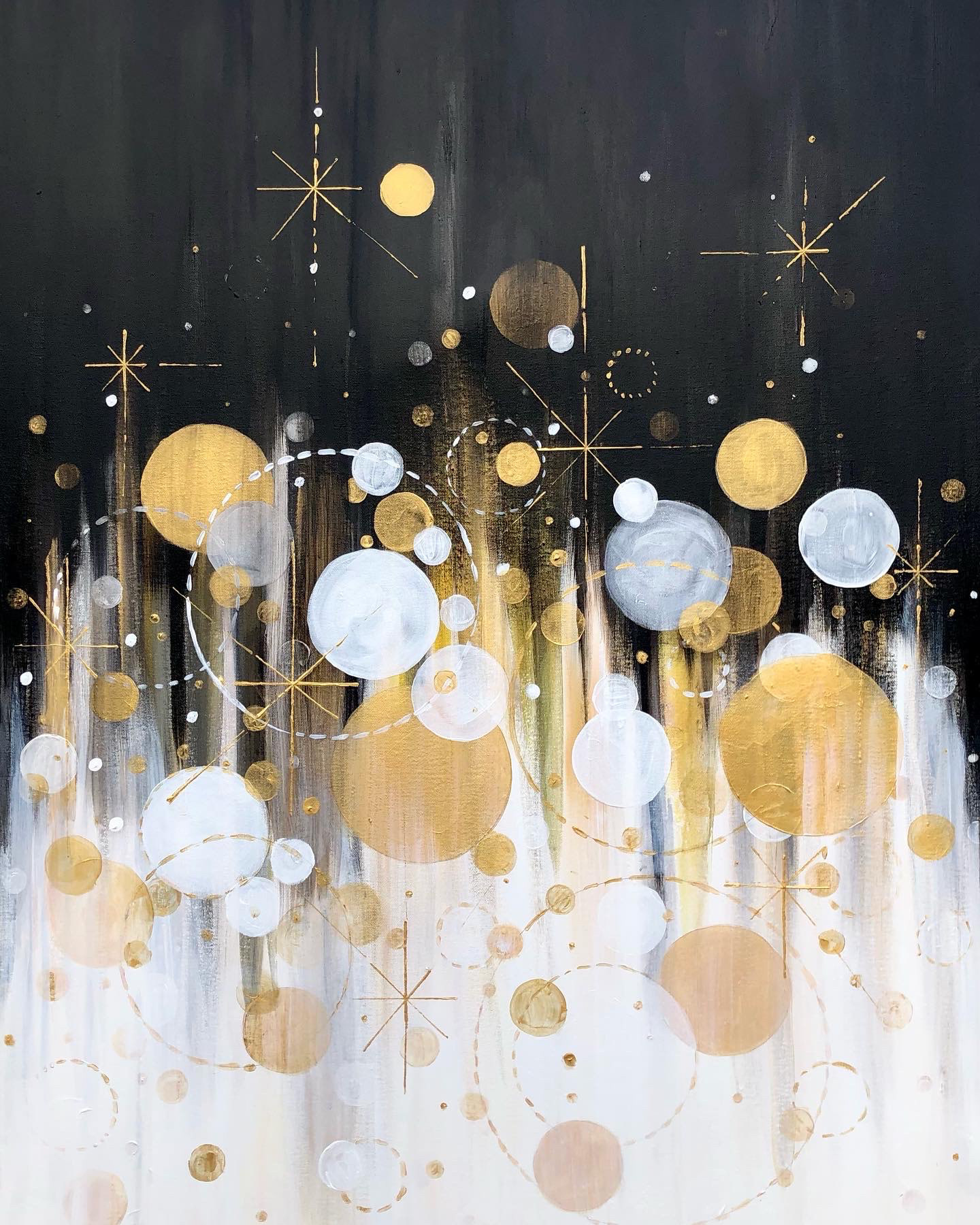 Lights To Follow Out Of The Darkness, 2022, Acrylic, 40" x 30" x 1"