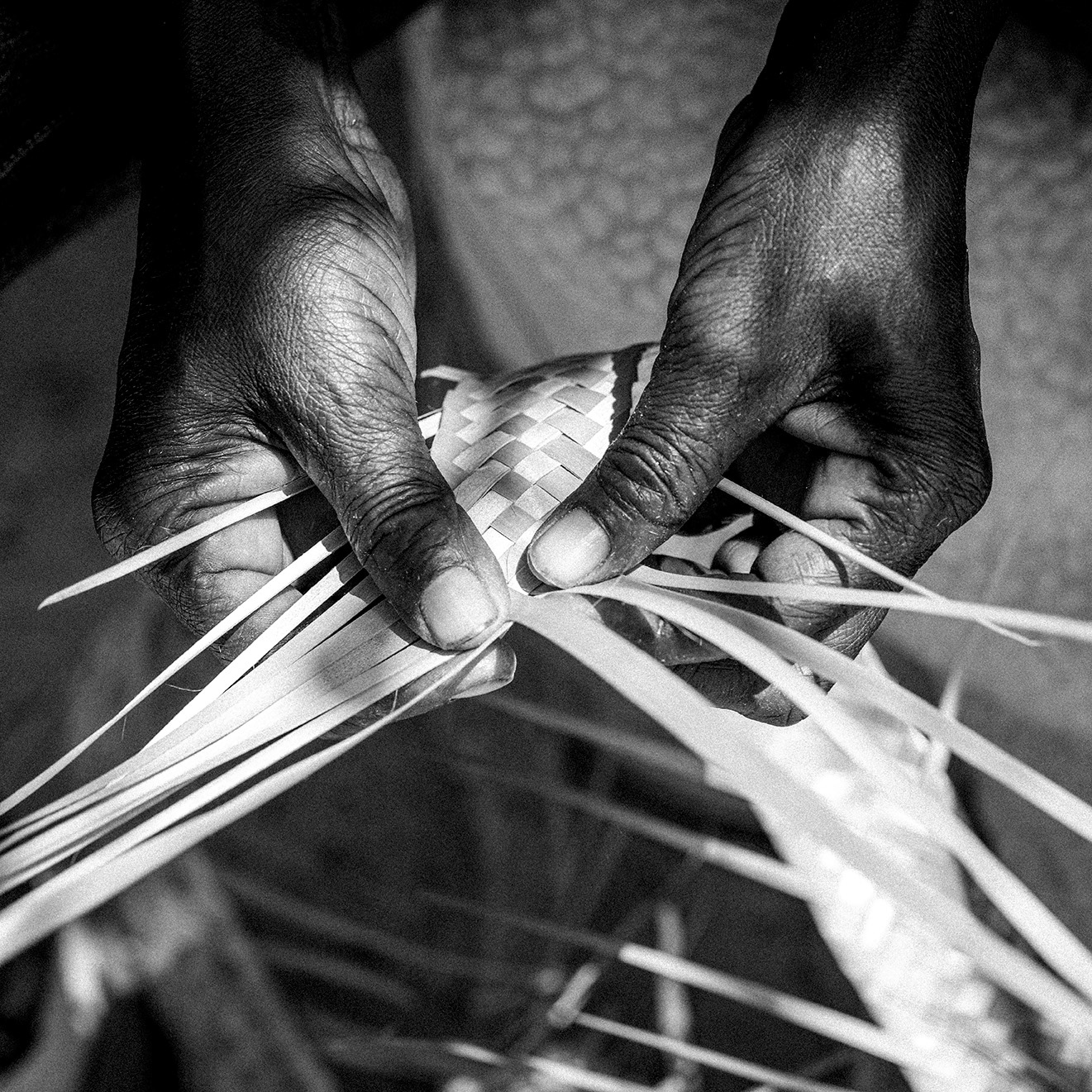 Basket Weaving 2 B&W
