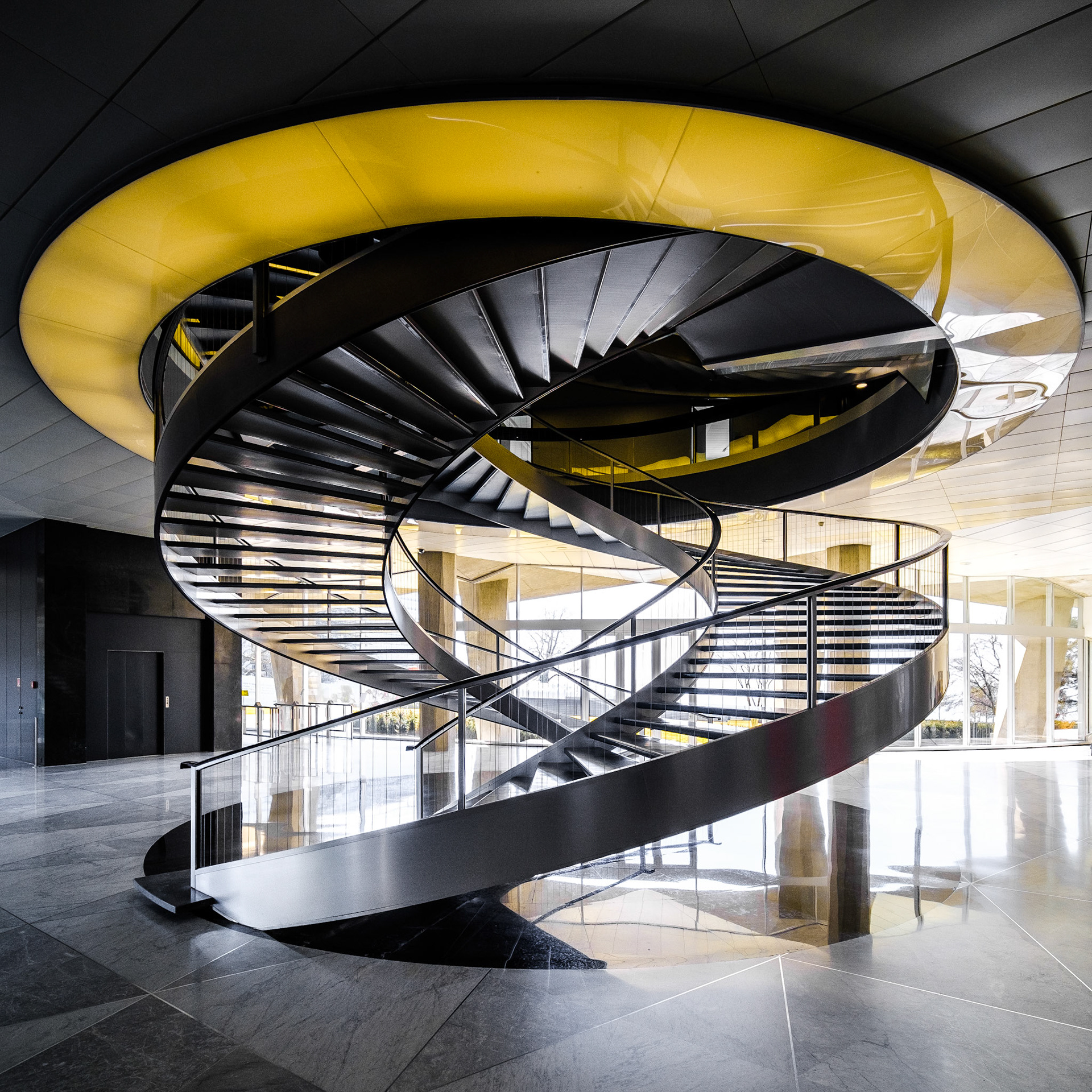 Nestlé headquarter, Vevey - spiral staircase