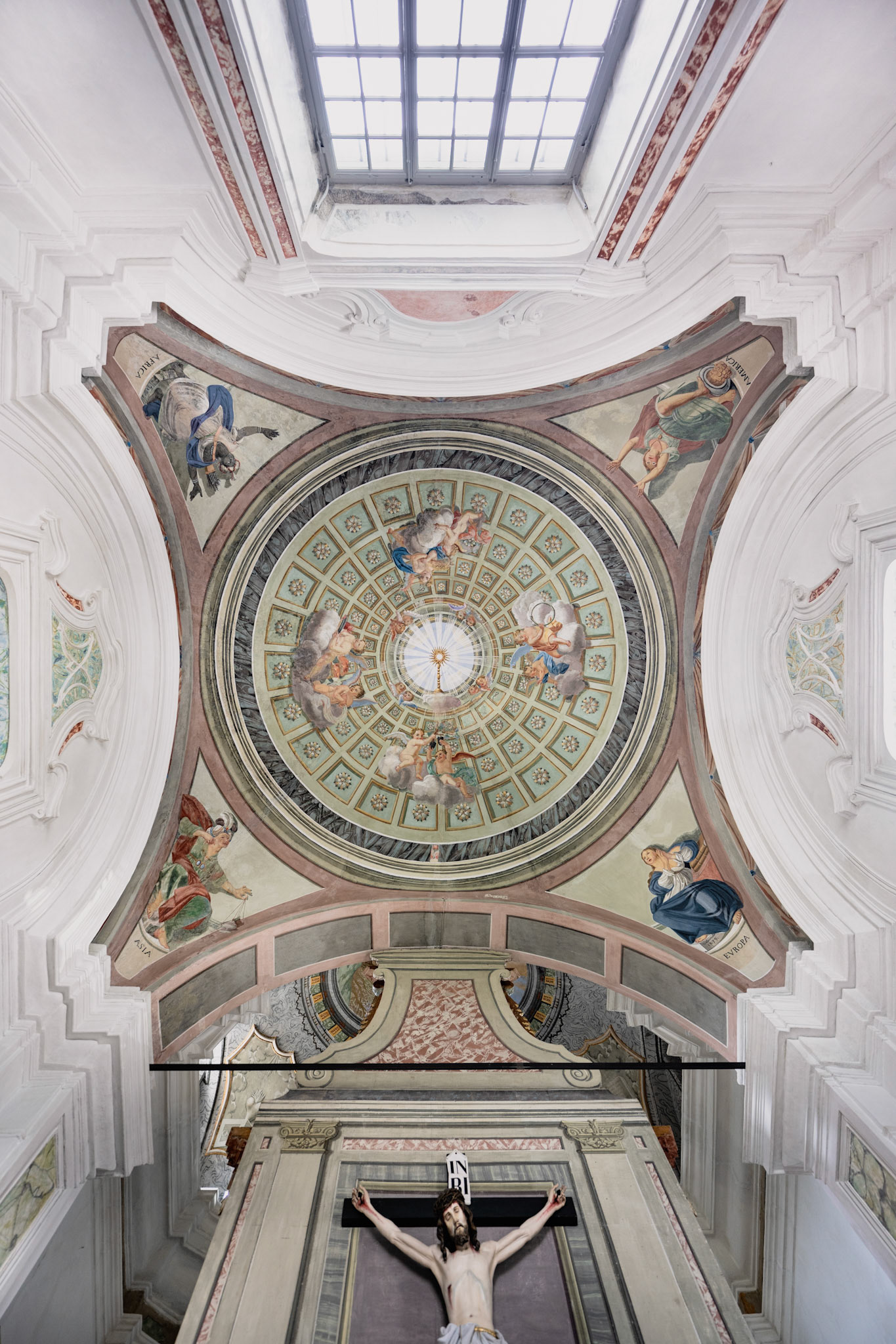 Oratorio di Sant'Anna - ceiling painting by by Carlo Peirani