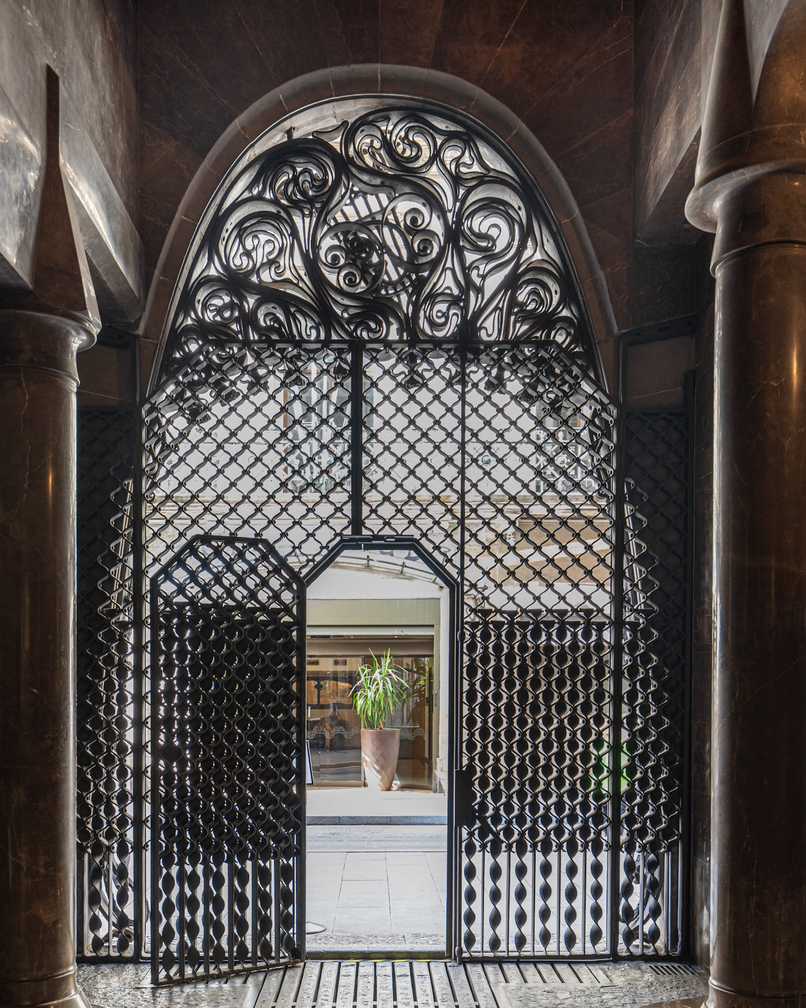 iron entrance gate
