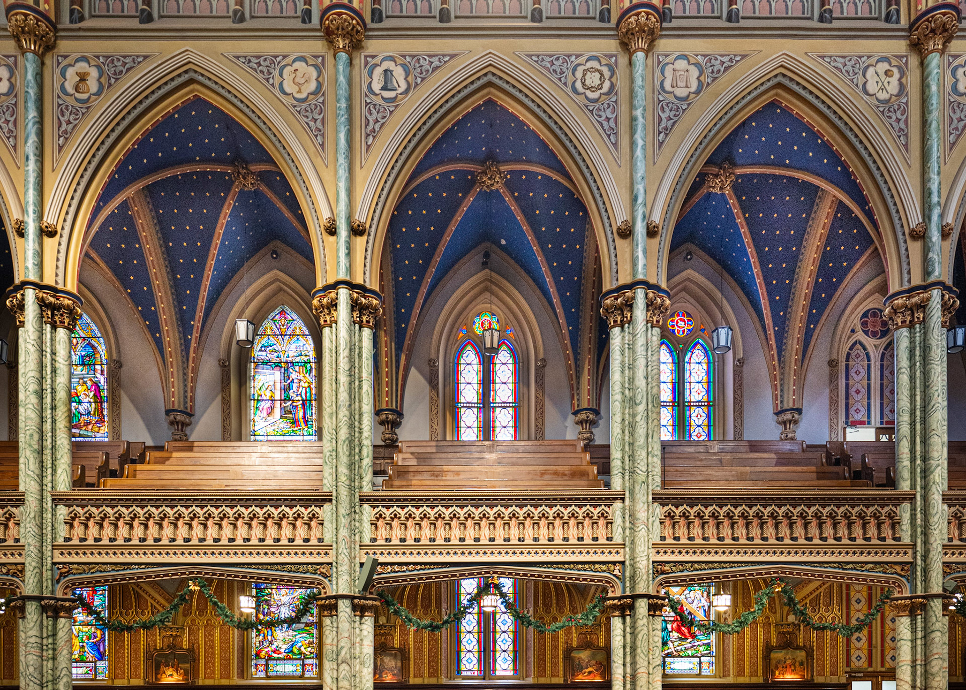 stained glass windows