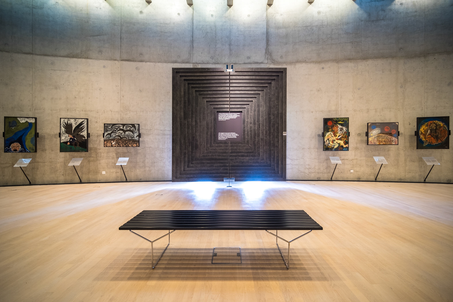 Centre Dürrenmatt Neuchâtel exhibition room