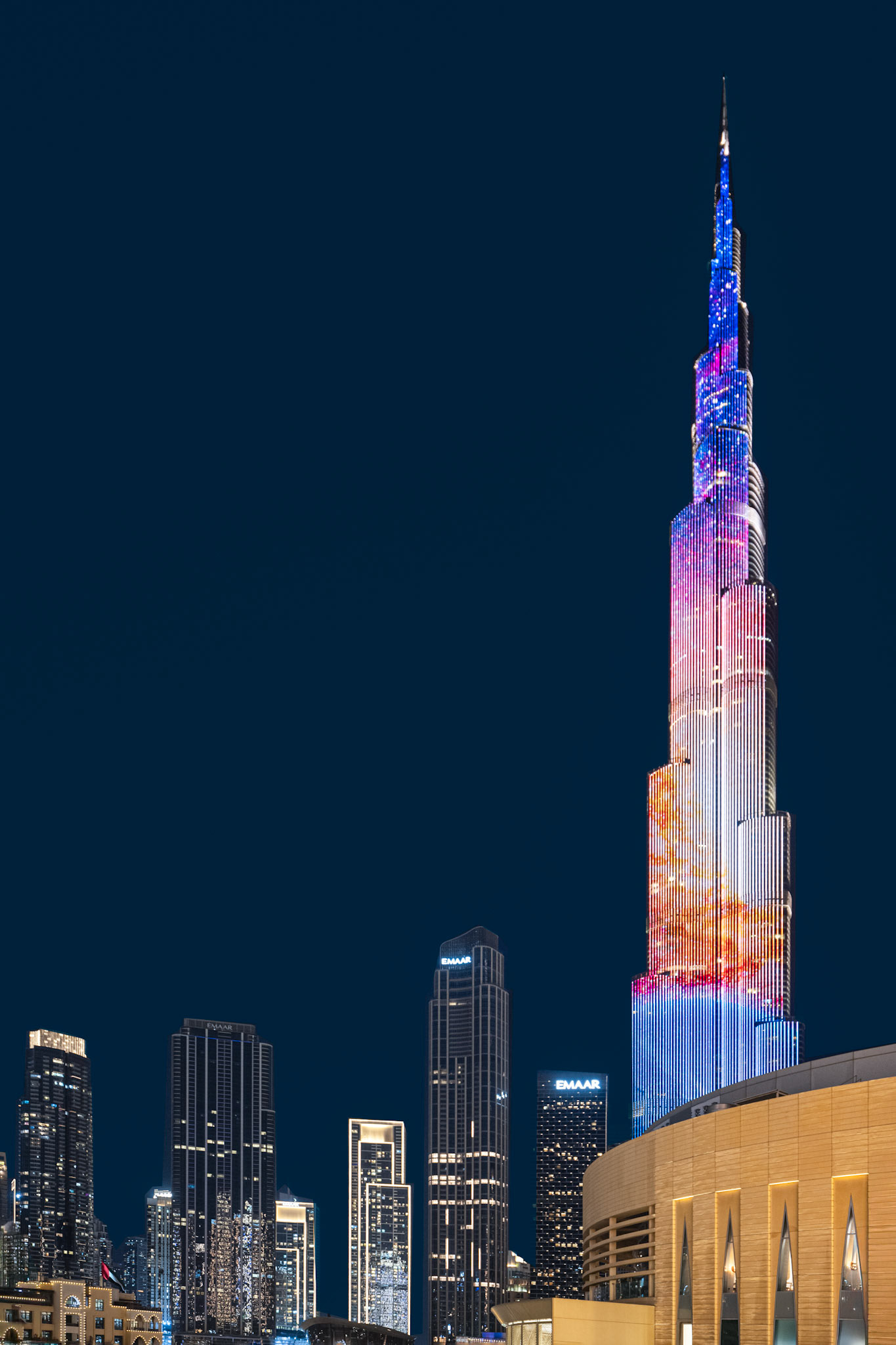 Burj Khalifa at night