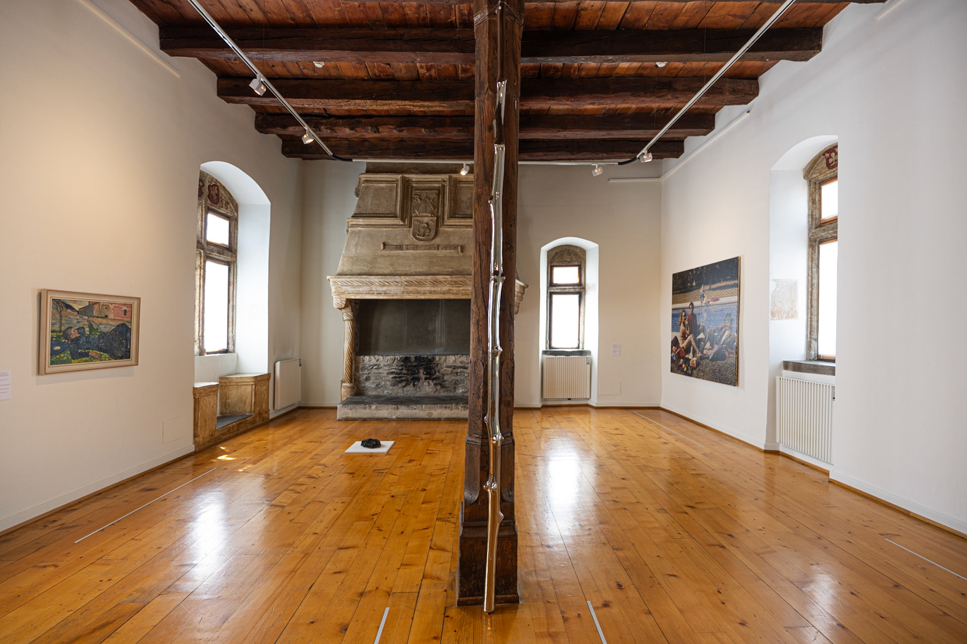 permanent exhibition with "Walking Stick" by Not Vital
