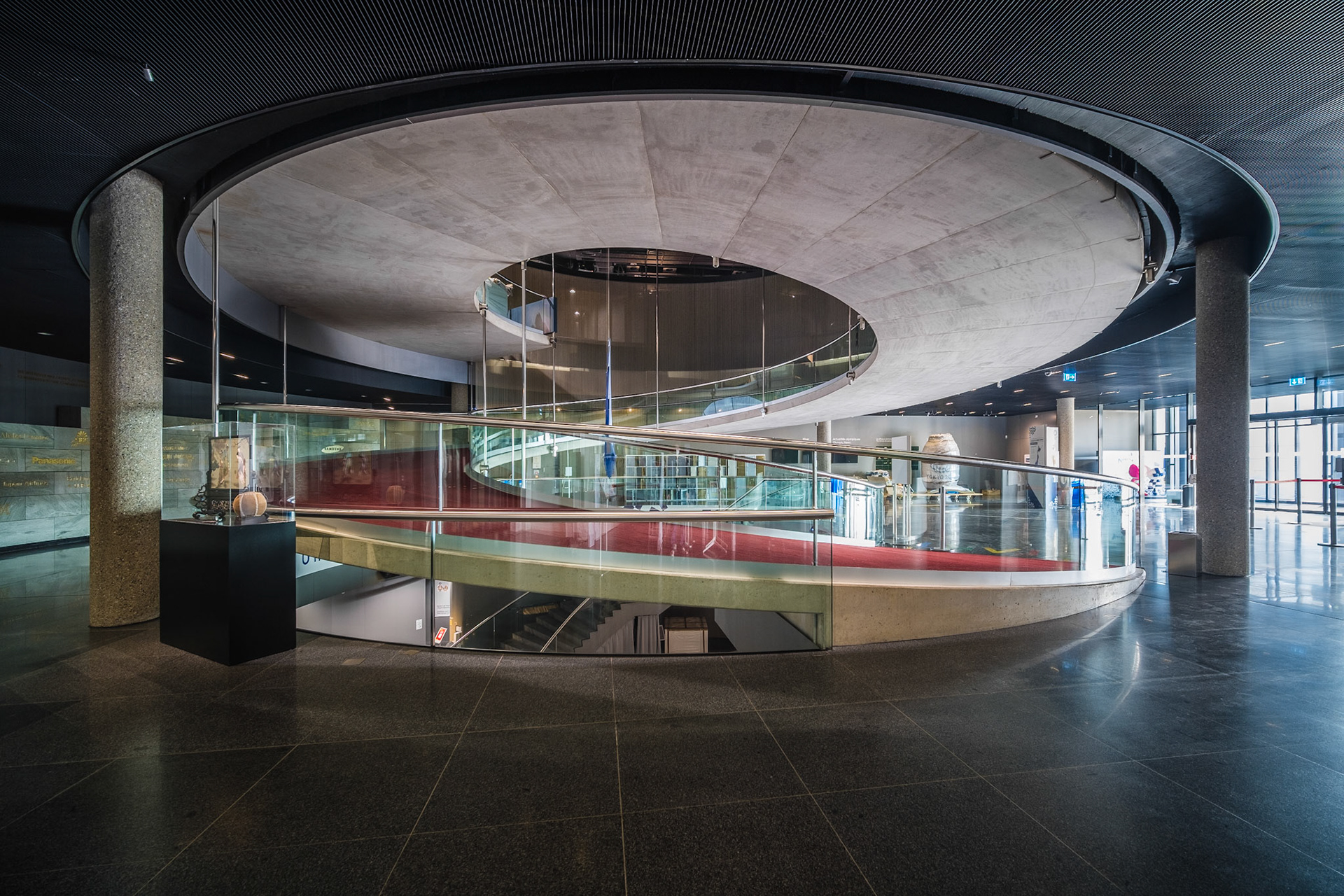 Olympic museum spiral staircase