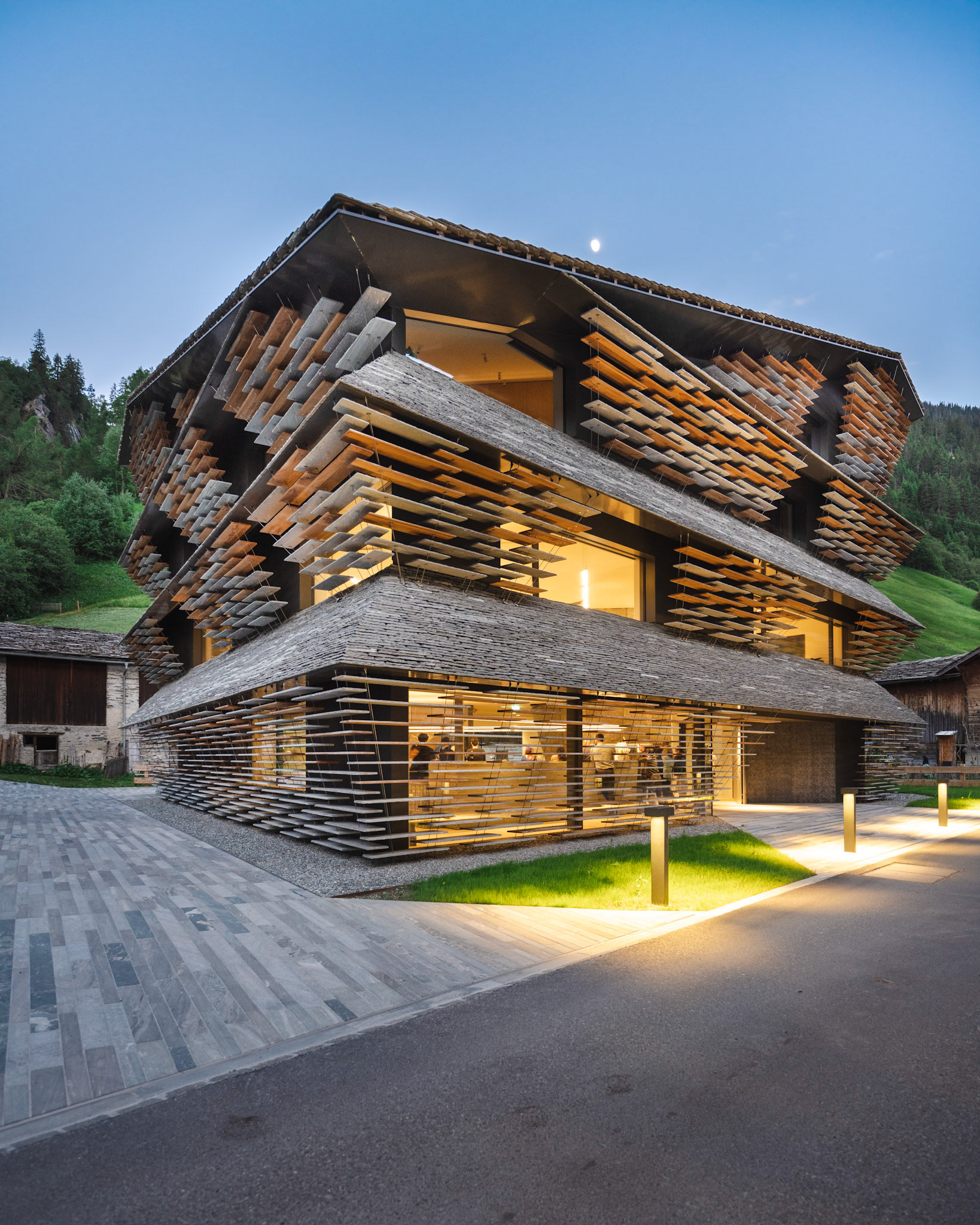 Haus Balma during the blue hour