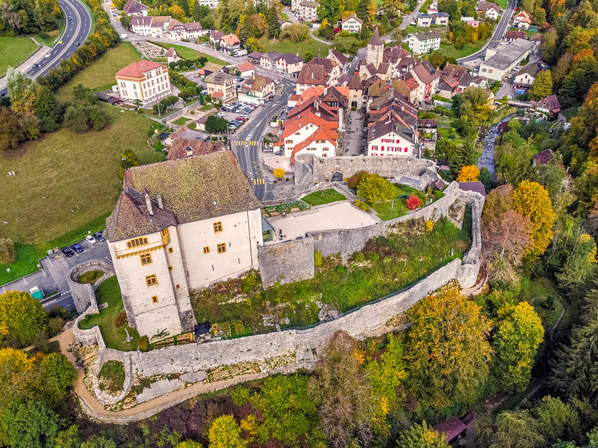 Château de Valangin - exterior view