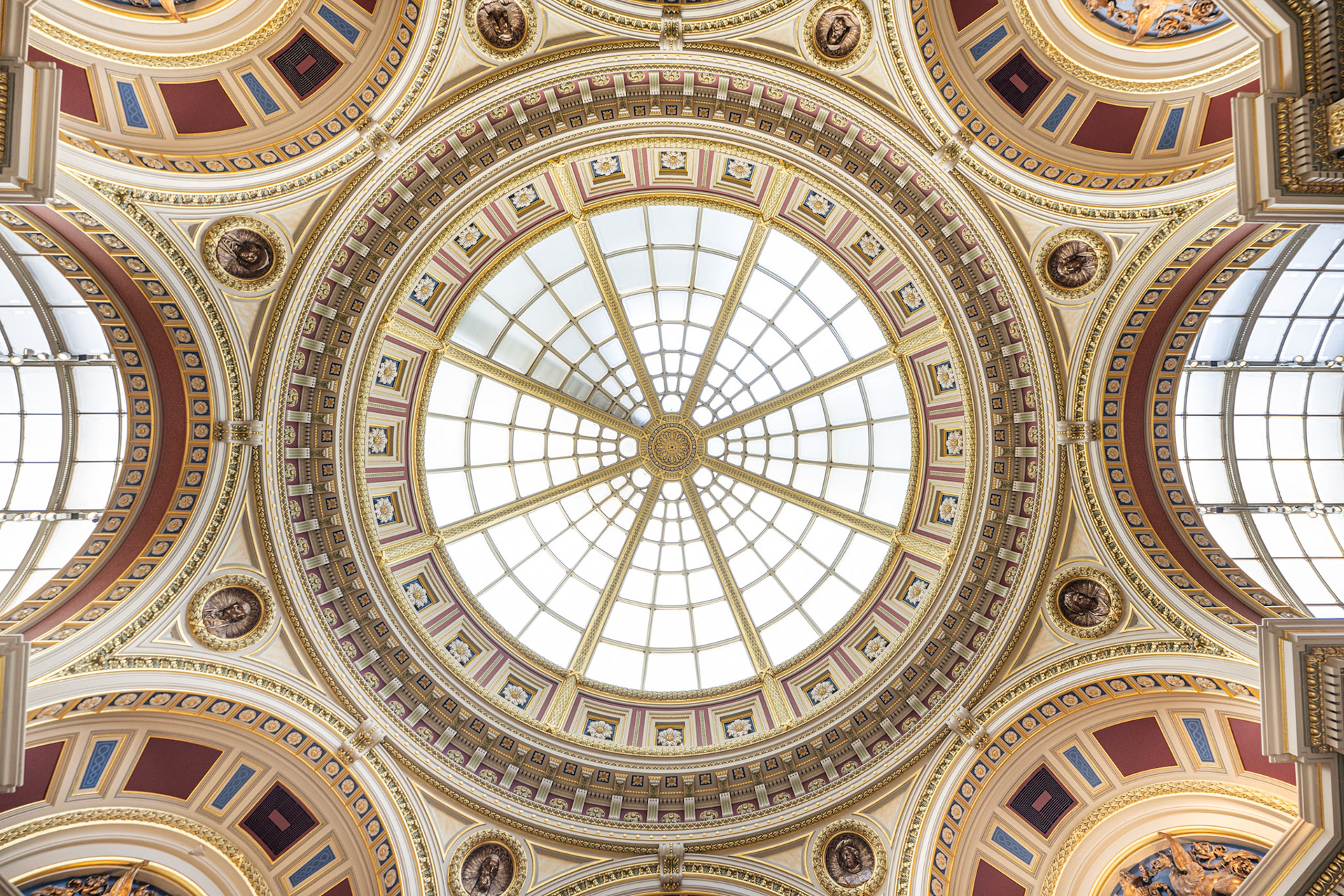 ceiling of the central octagon of the Barry rooms