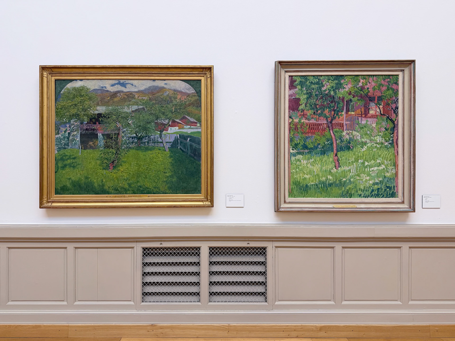 L'atelier and Le vieux cérisier, Giovanni Giacometti