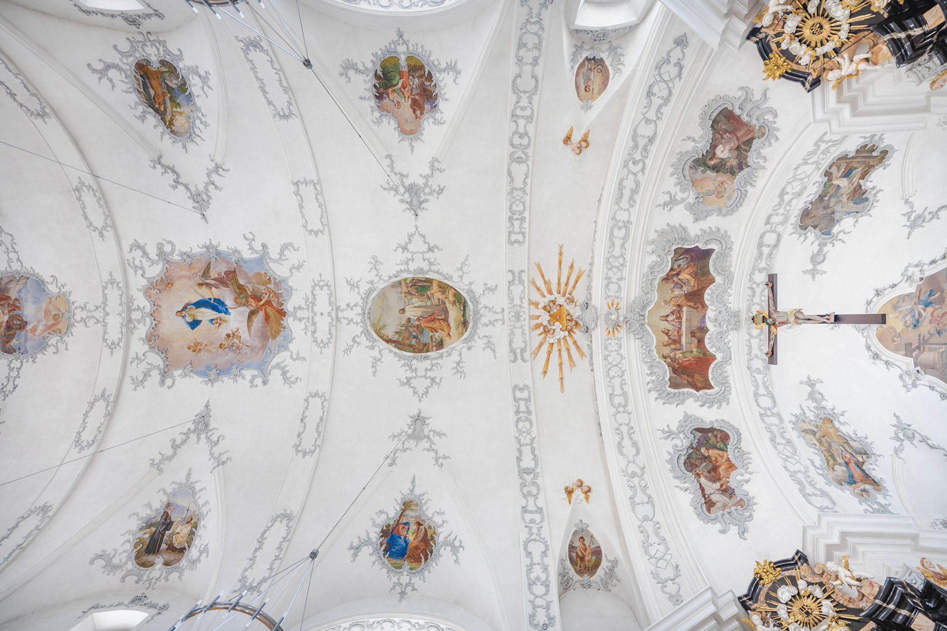 ceiling of Pfarrkirche St. Peter und Paul in Andermatt