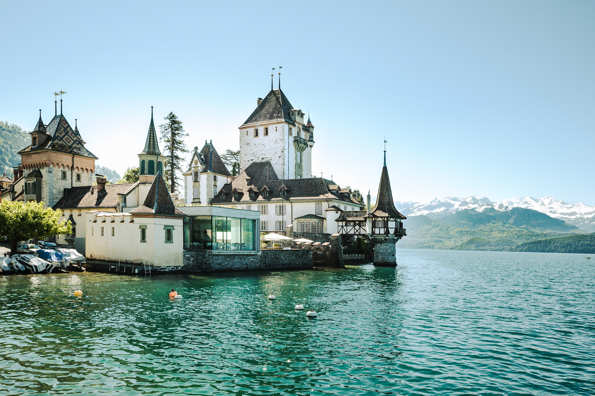 Schloss Oberhofen and Lake Thun