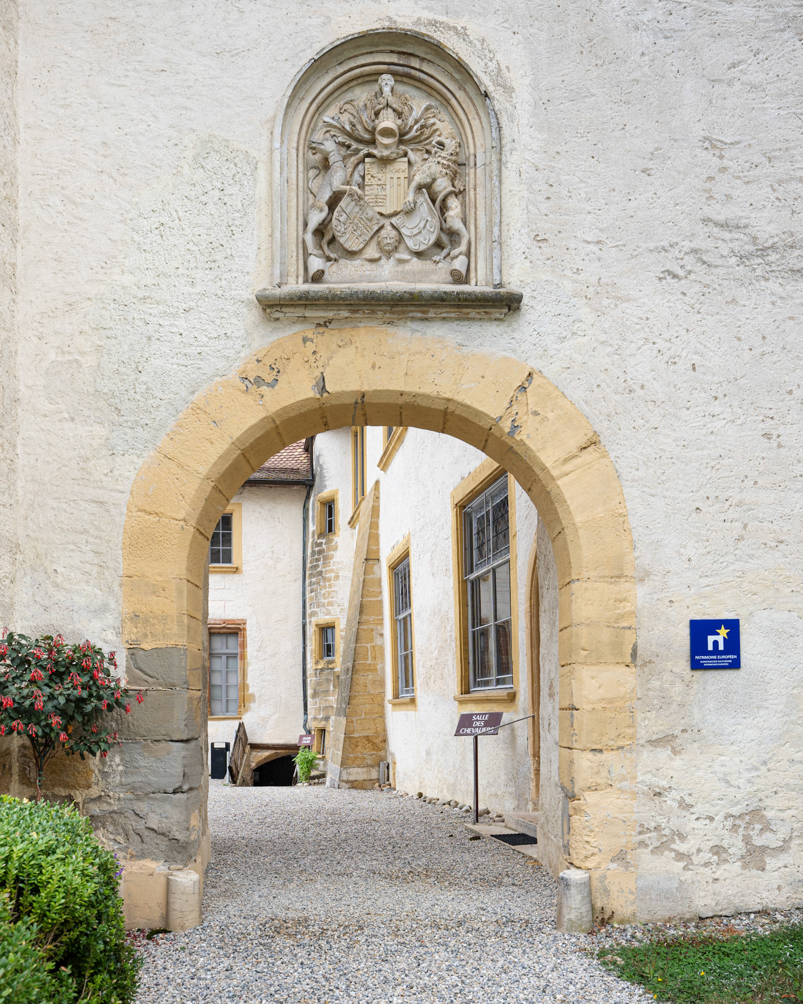 entrance to the courtyard