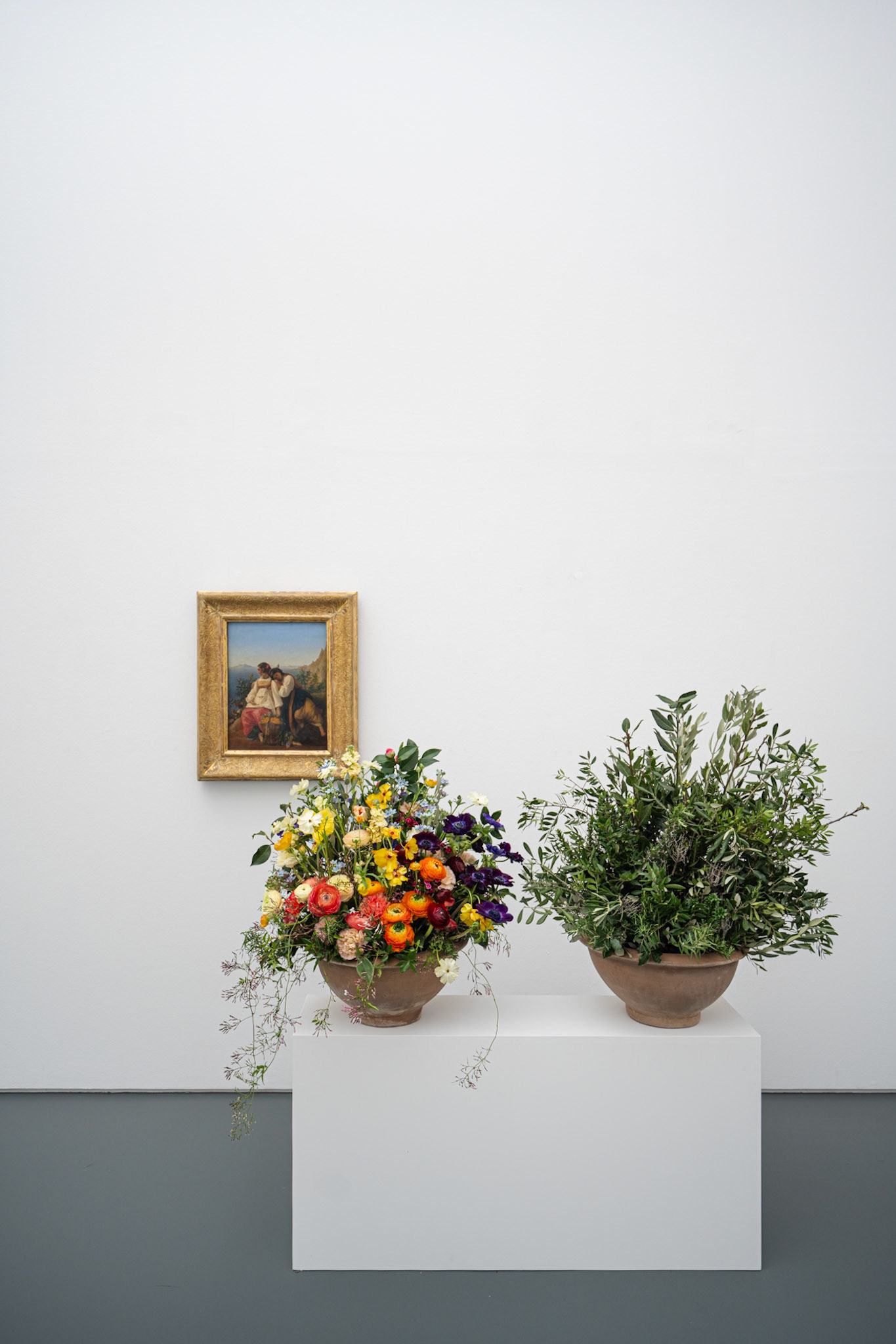 Blumen für die Kunst: Orangenpflückerinnen, Léopold Robert, Flowers: Anita Leuthold
