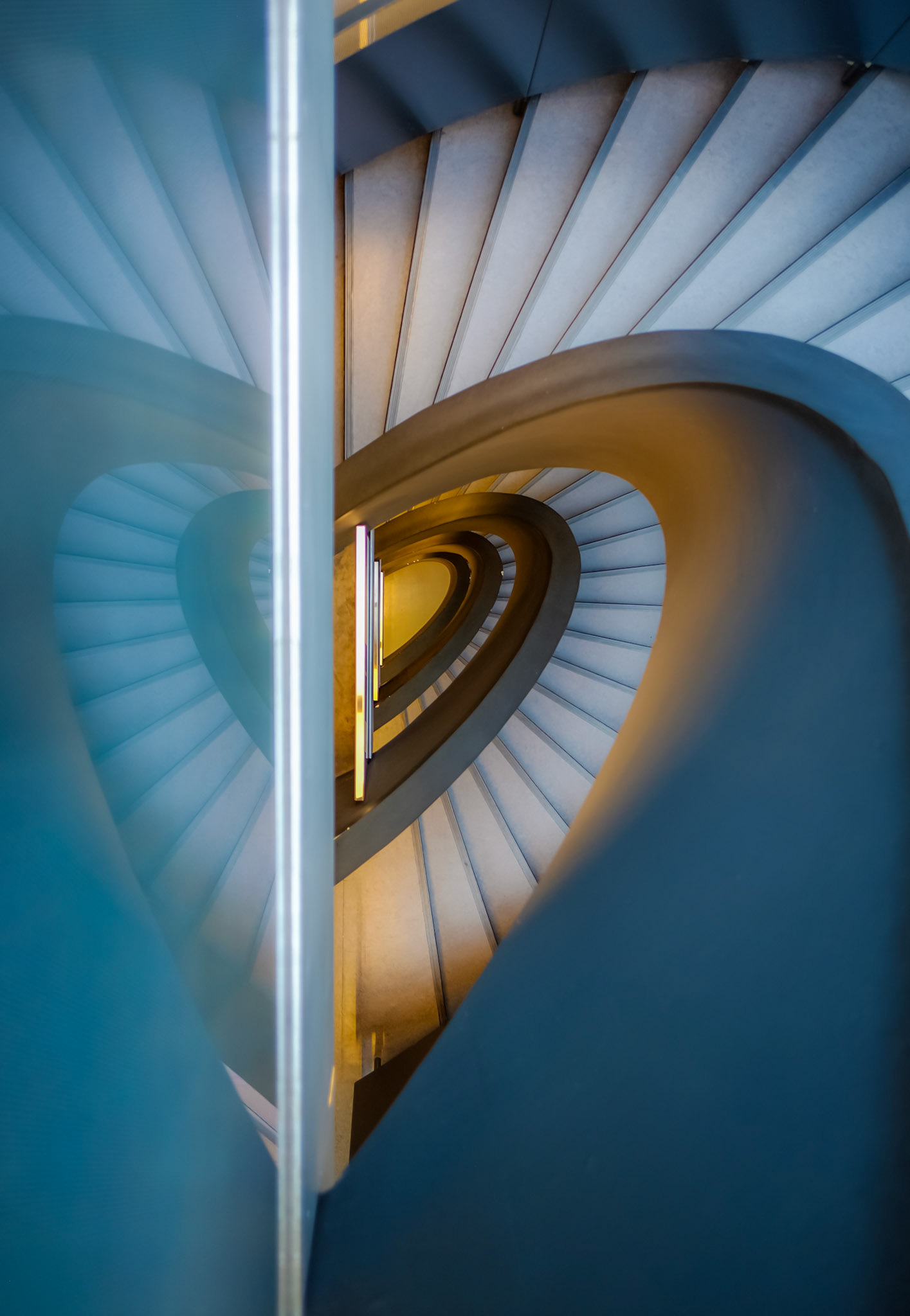 EPFL - Computer Science building spiral staircase