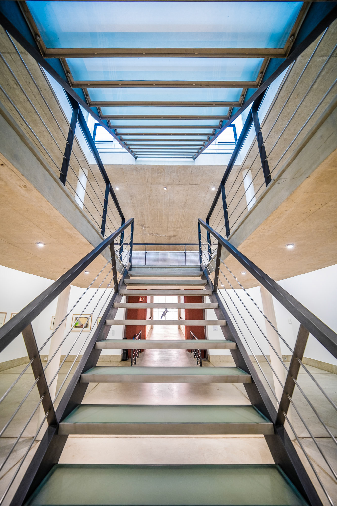 Musée des beaux-arts de La Chaux-de-Fonds - staircase in the Georges-Jacques Haefeli extension