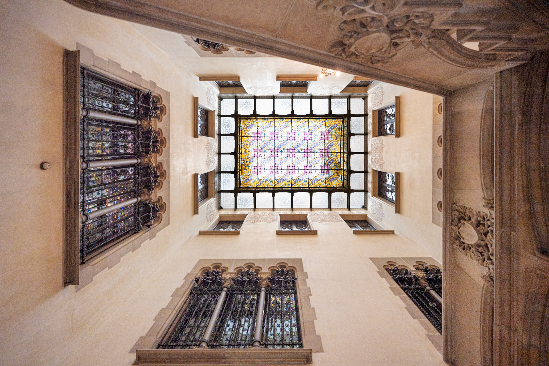 stair court skylight