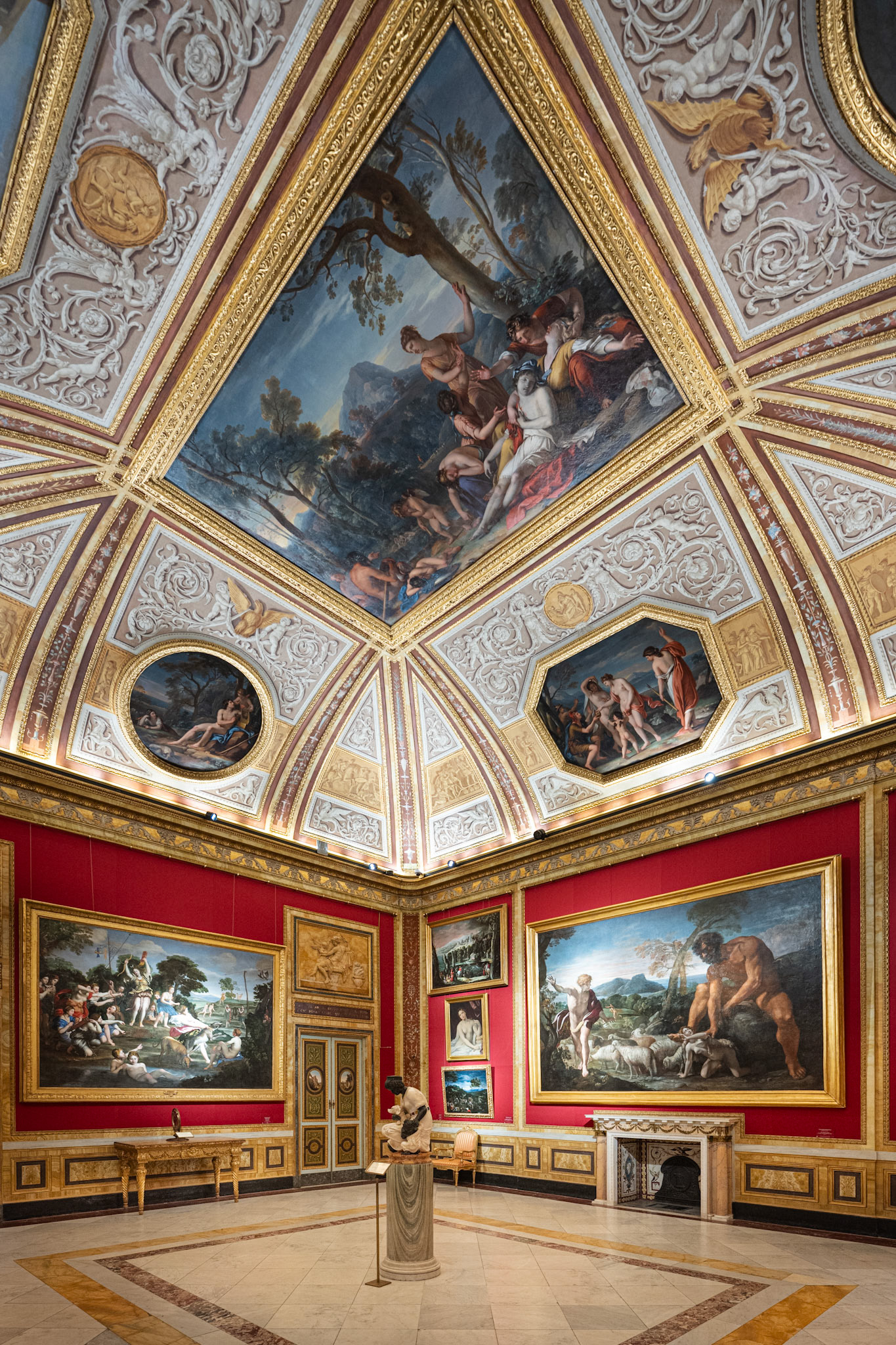 Helen and Paris Room with The Hunt of Diana by Domenichino