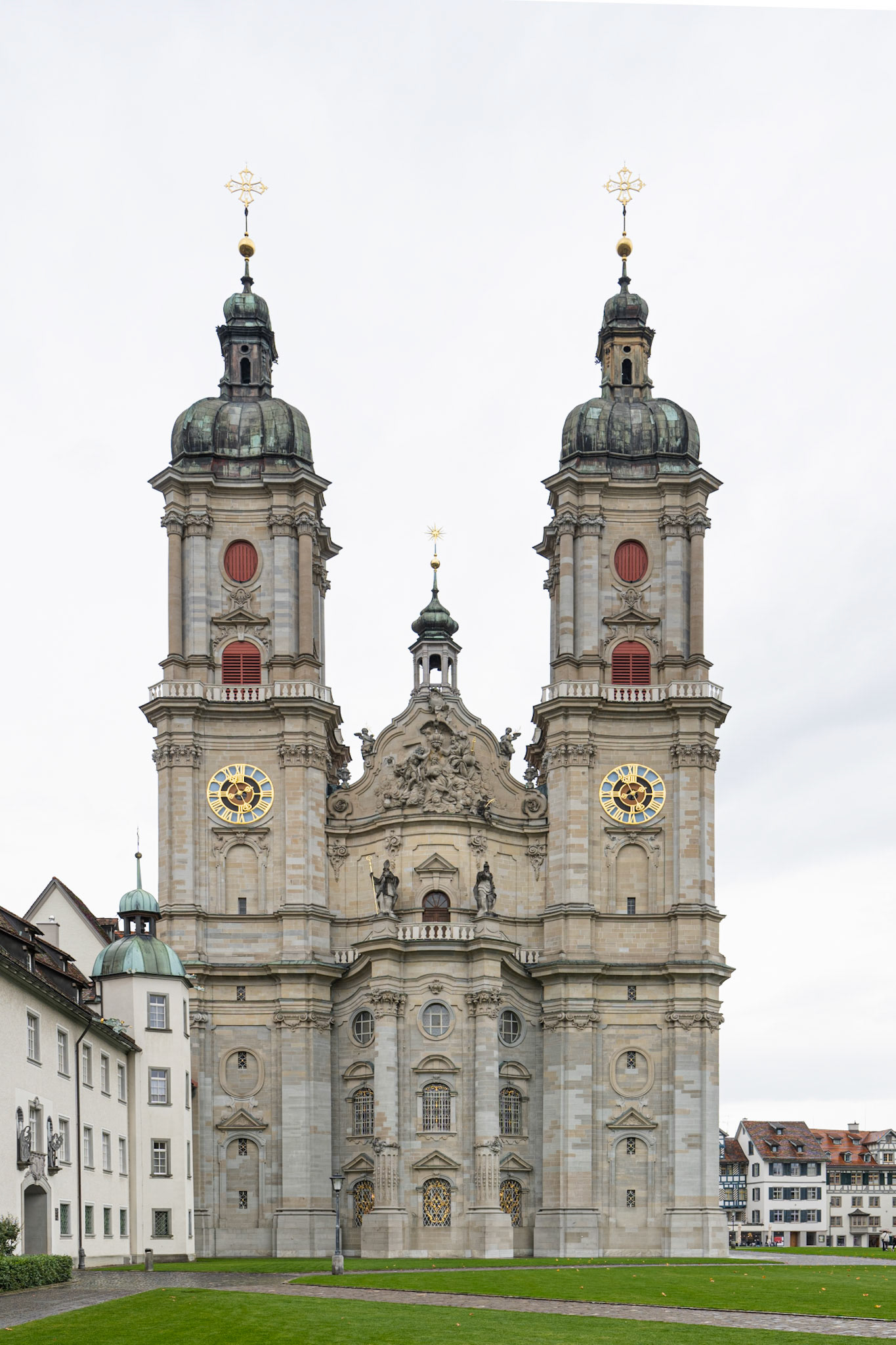 Stiftskirche St. Gallus und Otmar - twin tower facade