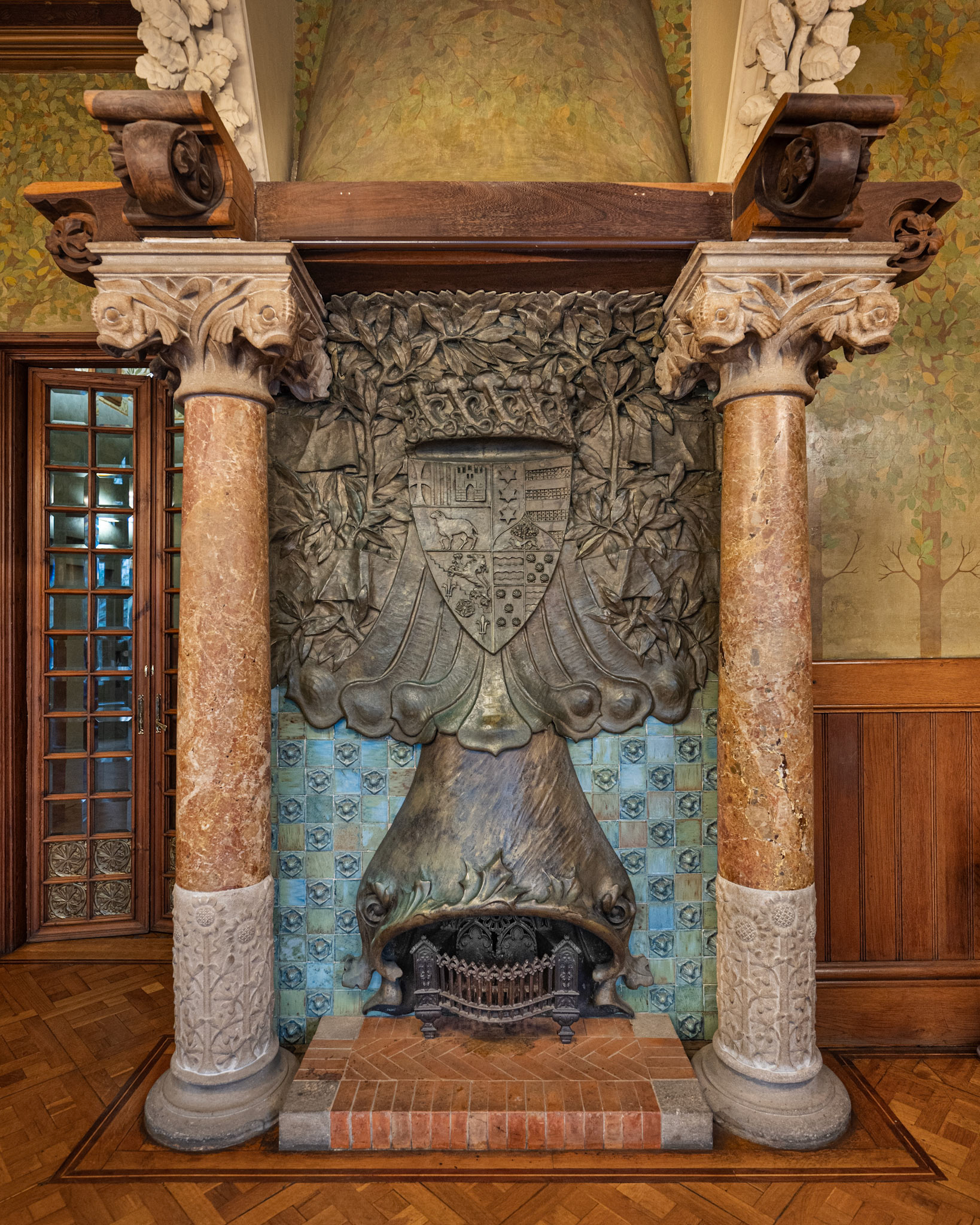 dining room fireplace
