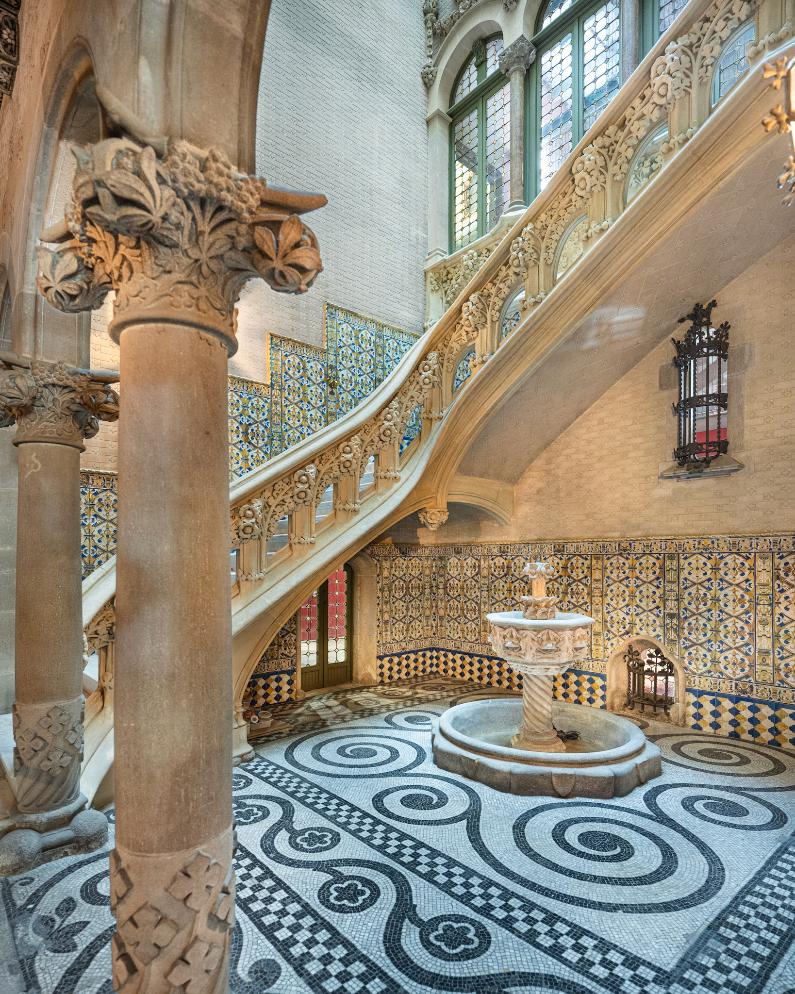 interior courtyard and staircase