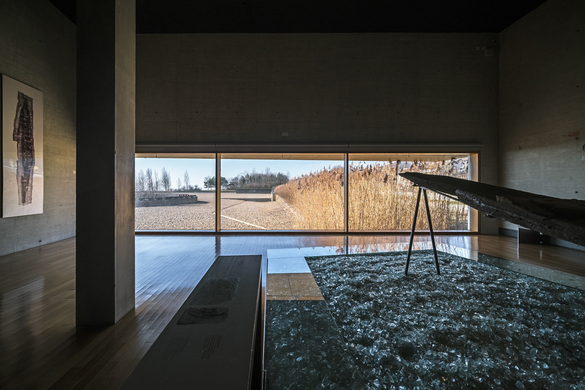 Laténium - exhibition and view outside